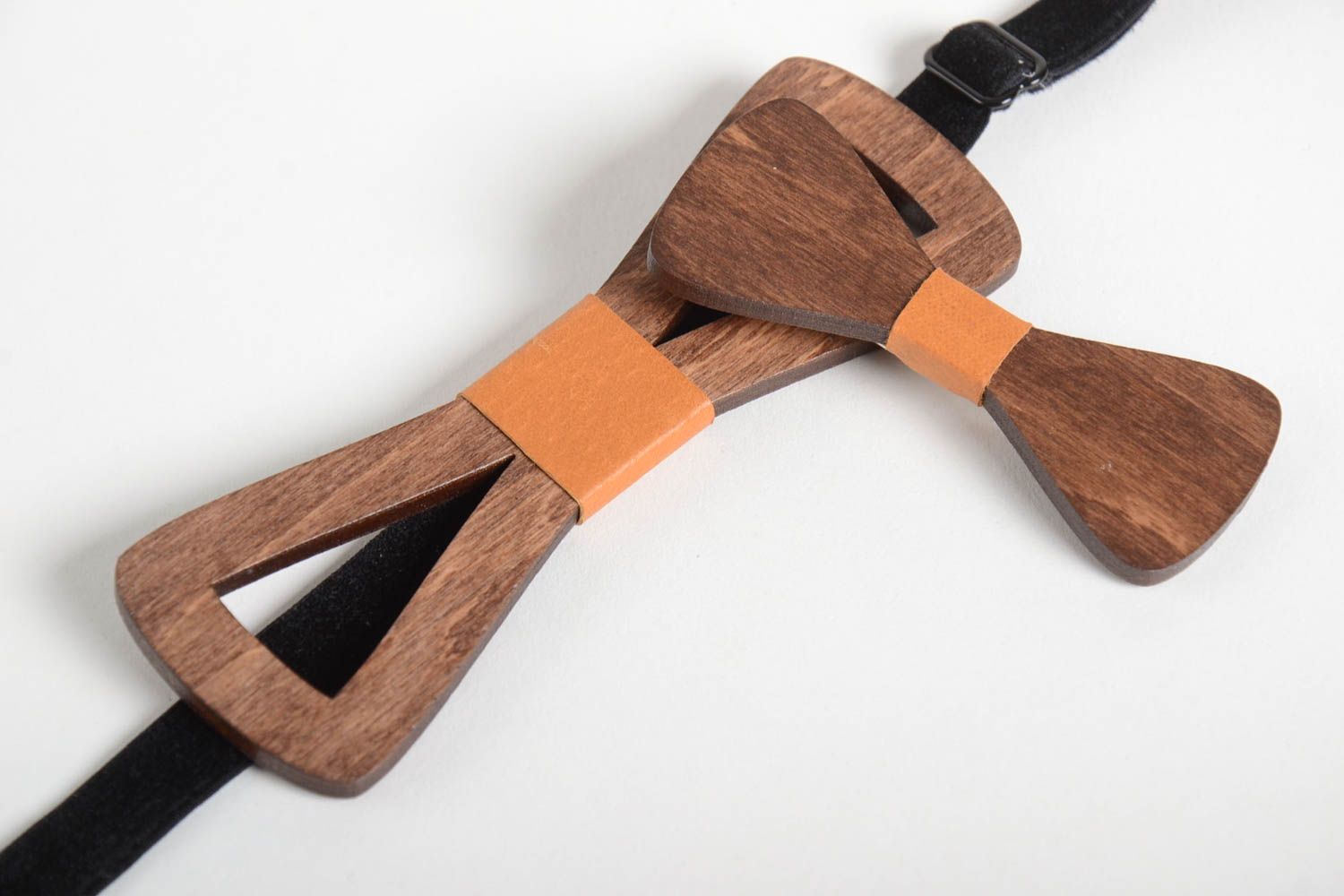 Handmade bow tie wooden bow tie accessories for men designer accessories photo 4