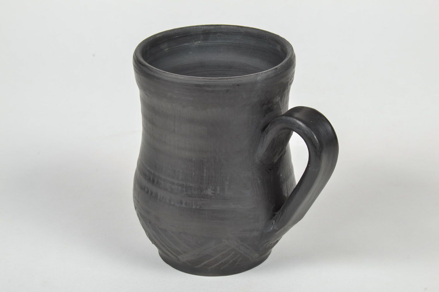 20 oz ceramic black creamer pitcher with handle 1 lb photo 4