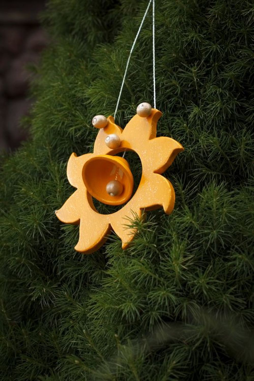 Suspension décorative Clochette avec soleil orange  photo 2