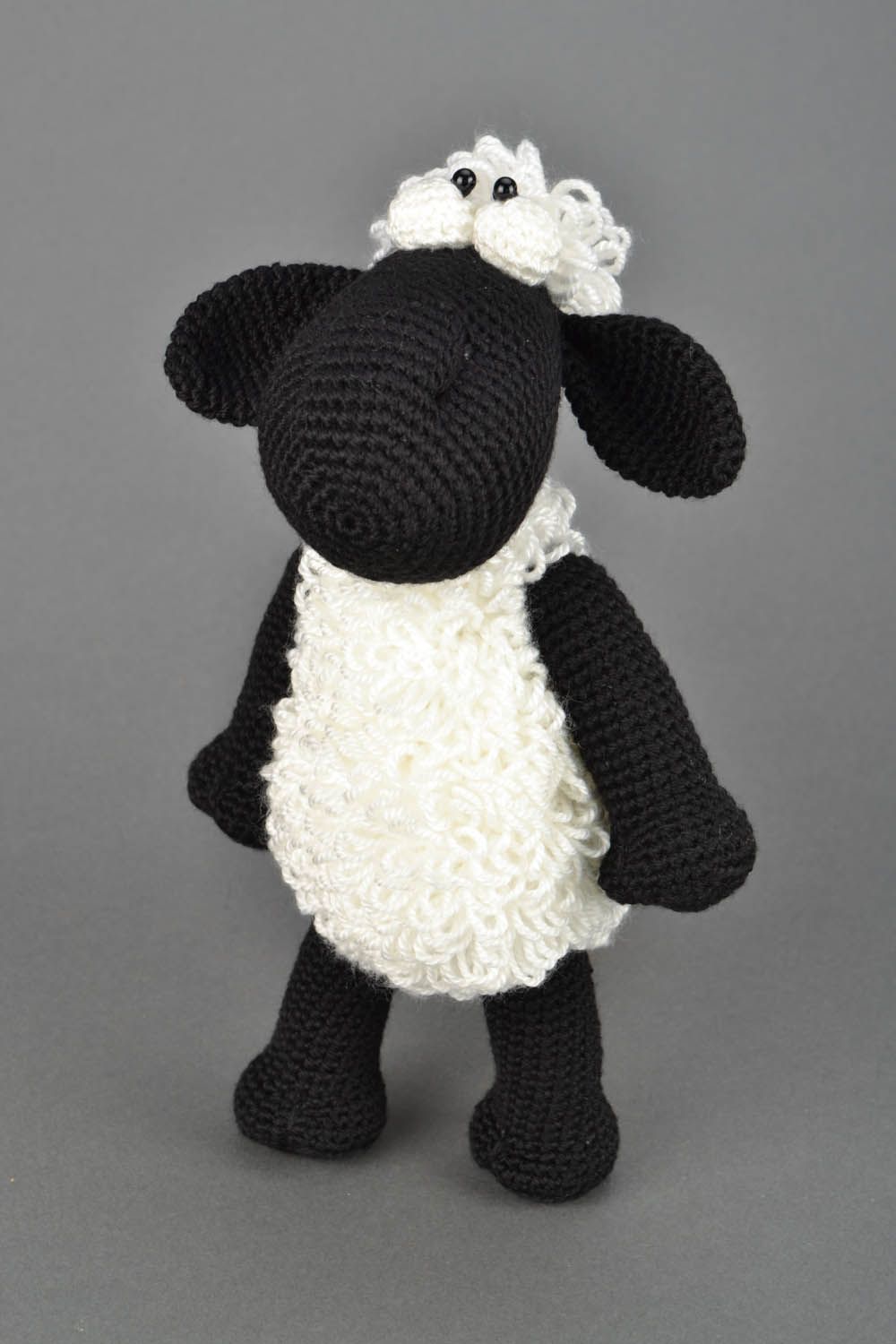 Jouet tricoté au crochet Mouton fait main  photo 3