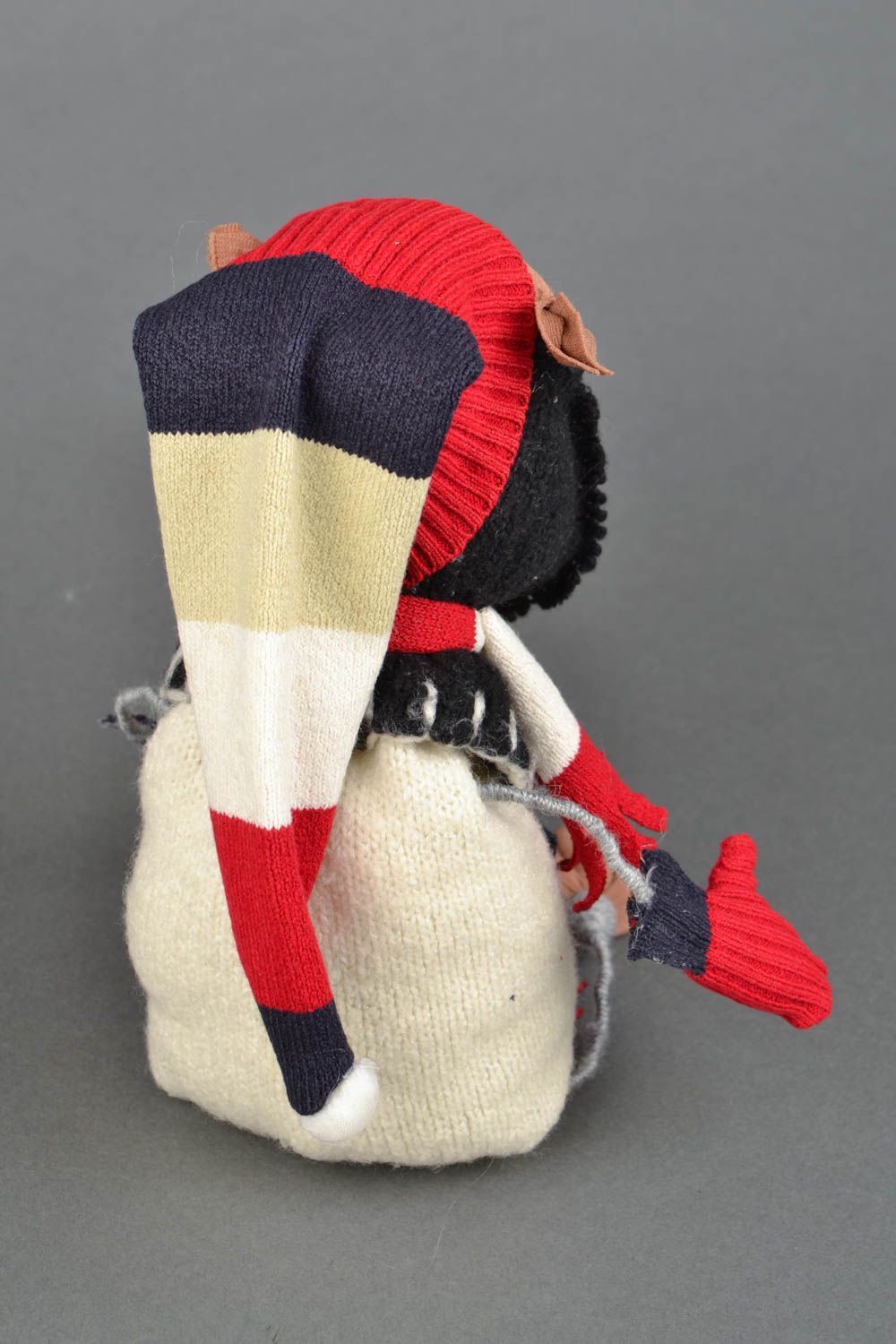 Pecorella fatta a mano pupazzo di peluche giocattolo simpatico da bambini
 foto 4