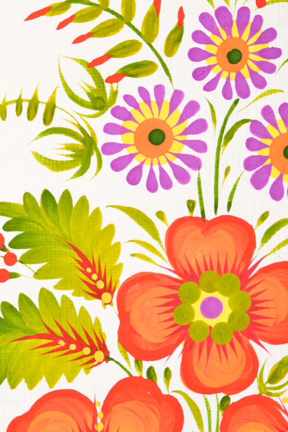 Carte de voeux faite main avec fleurs peinte à la gouache Petit cadeau photo 4