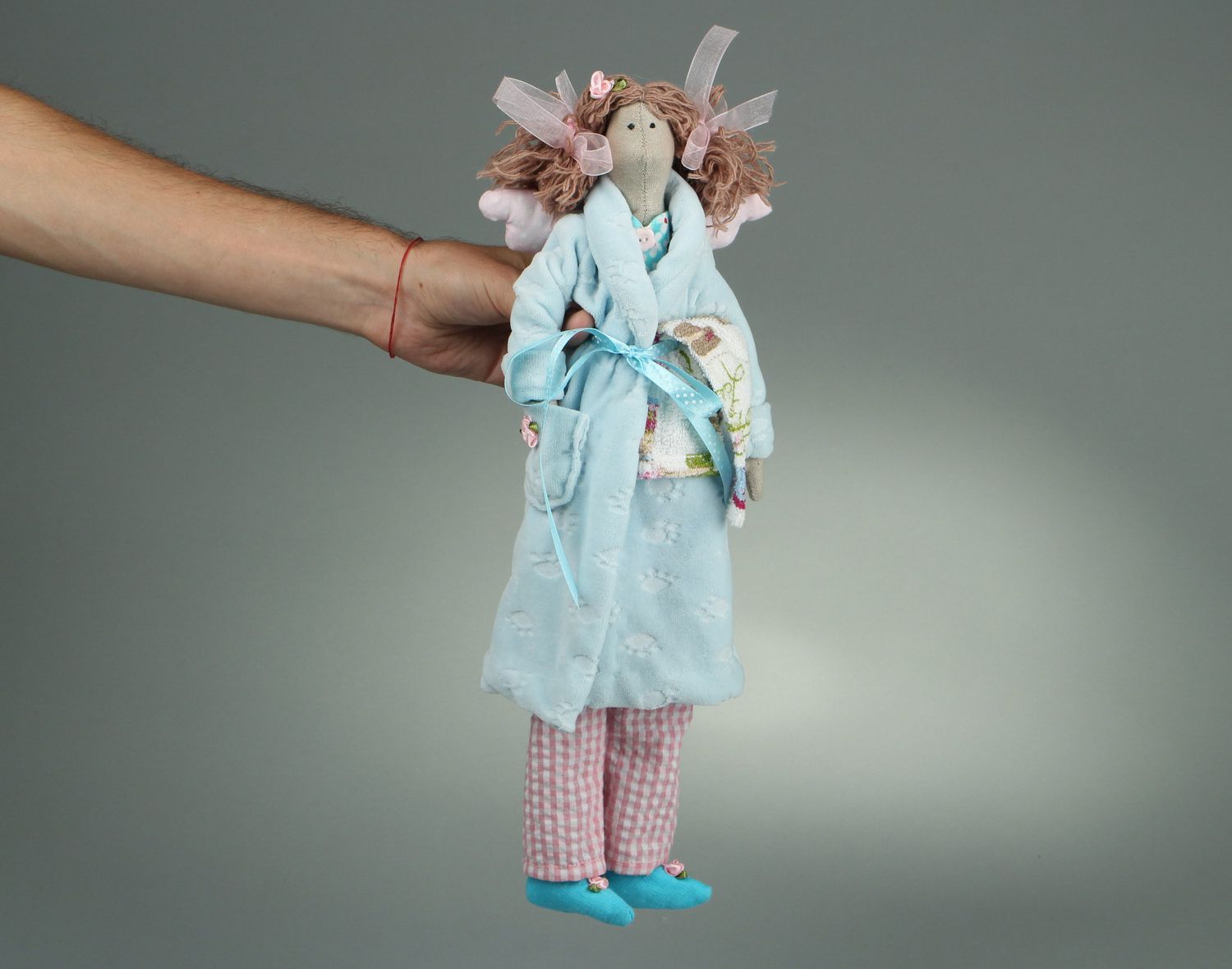 Кукла мягкая из натуральных материалов Ангел фото 1