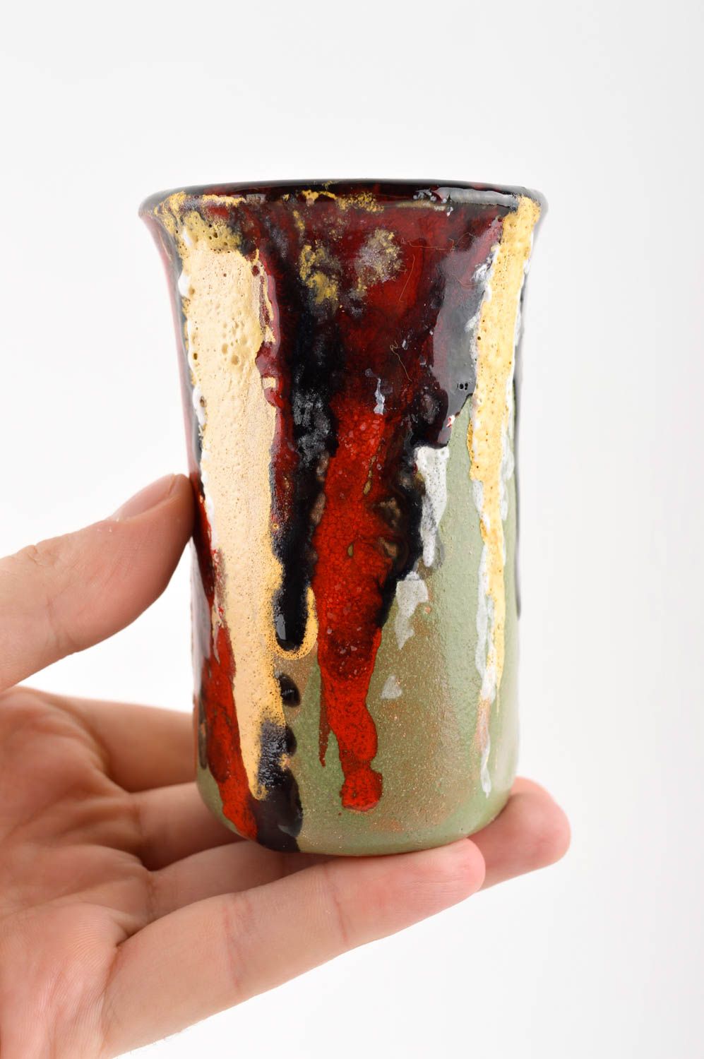 Handgemachte Keramik Dekoration Vase Haus Deko Idee originelles Geschenk schön foto 5