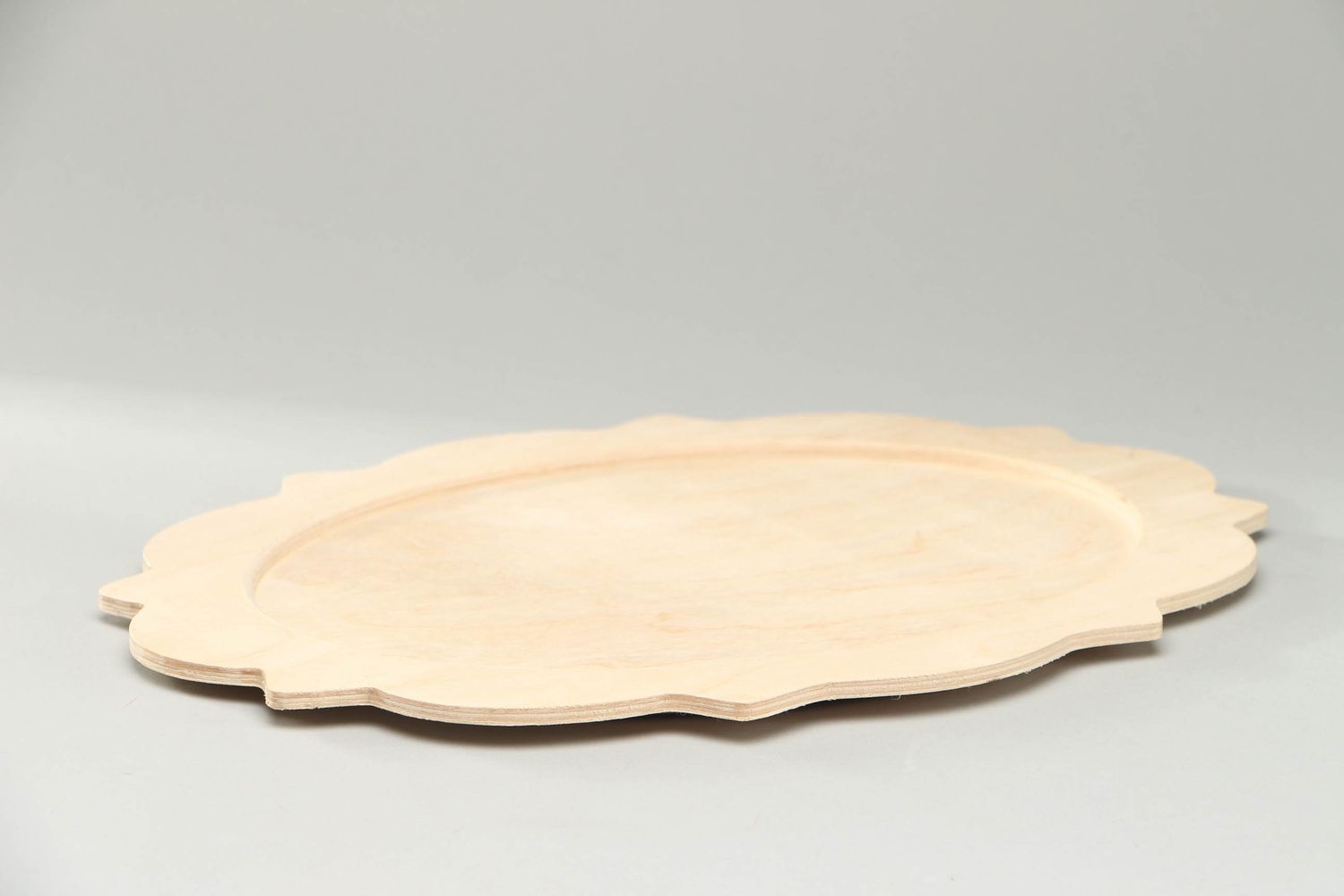 Platte aus Holz zum Bemalen foto 2