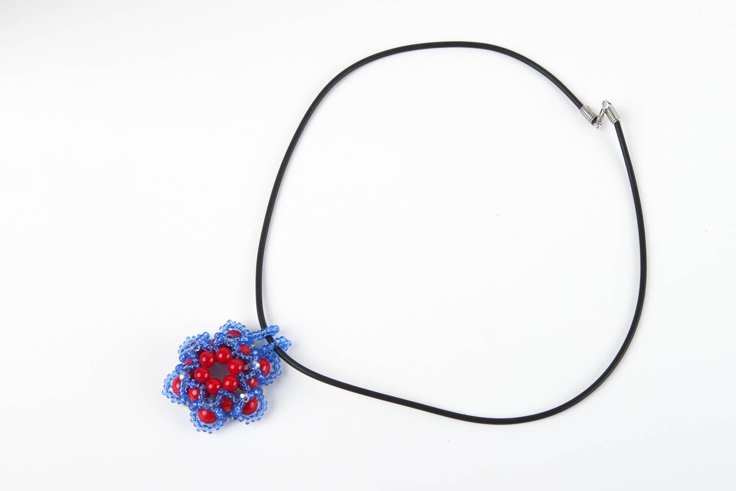 Naturstein Schmuck handgemachter Halsketten Anhänger Geschenk für Frauen grell foto 2