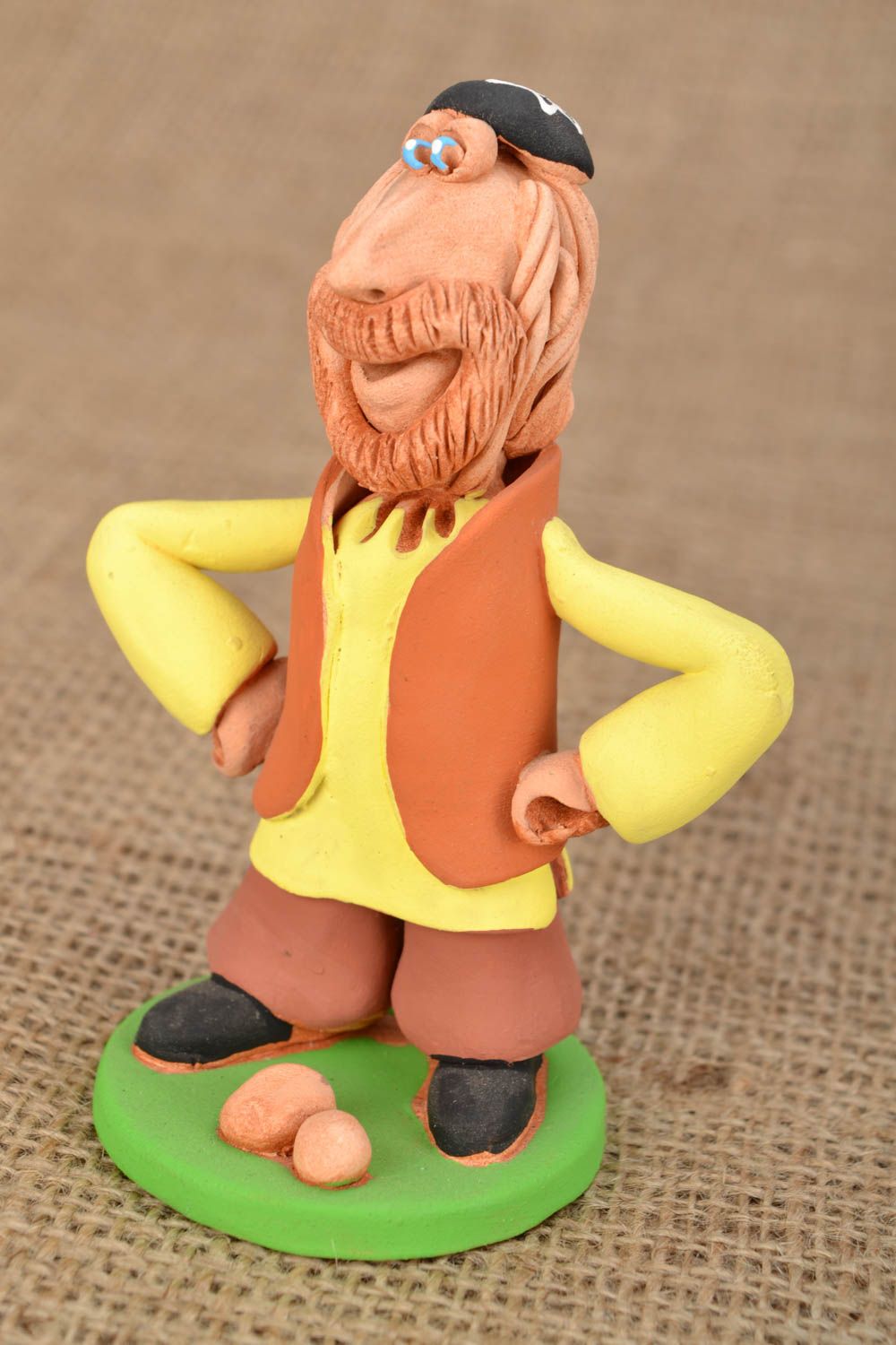 Handmade Figurine aus Ton Noah foto 1