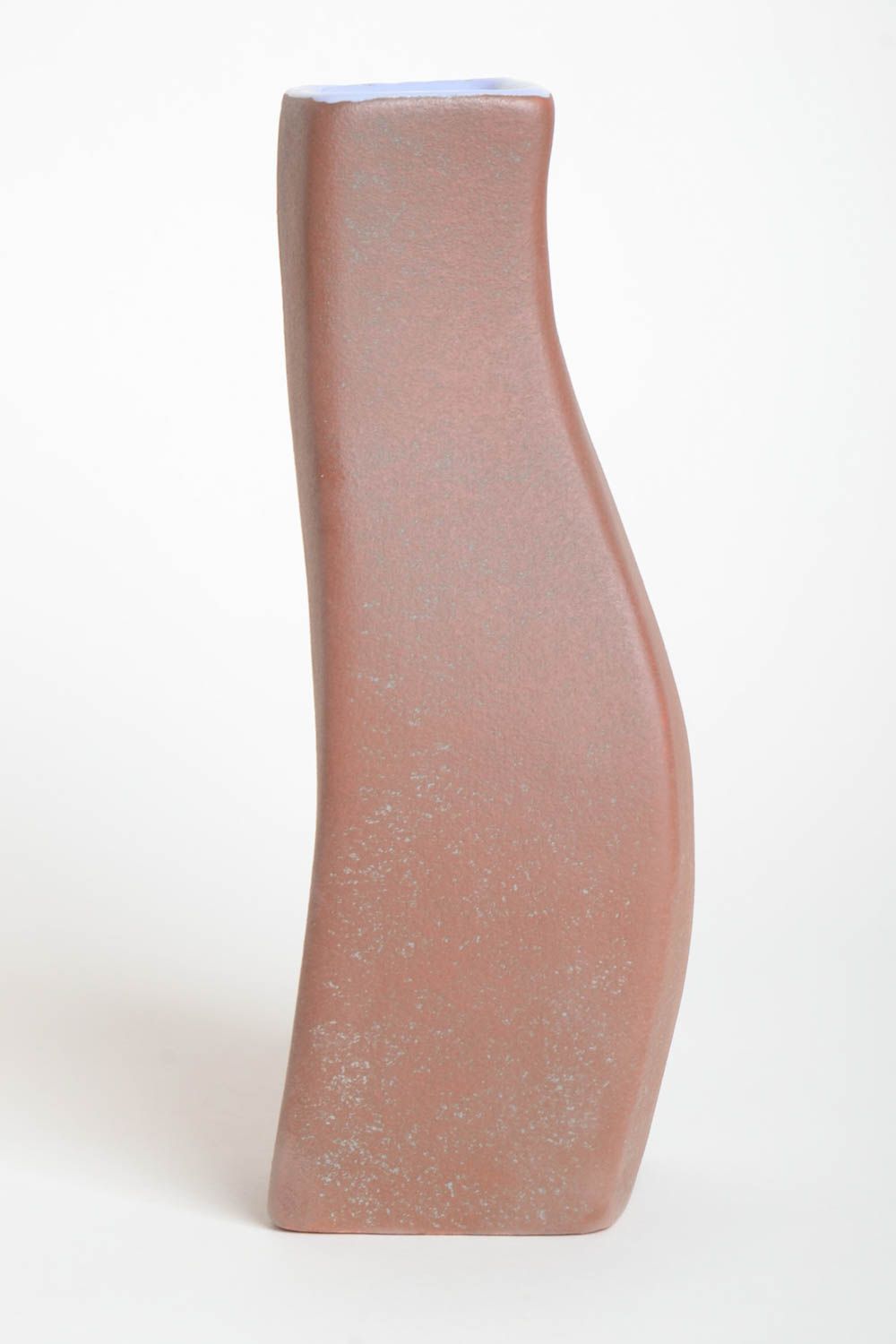 Vase argile Déco maison fait main peint d'émail et glaçure Cadeau original photo 4