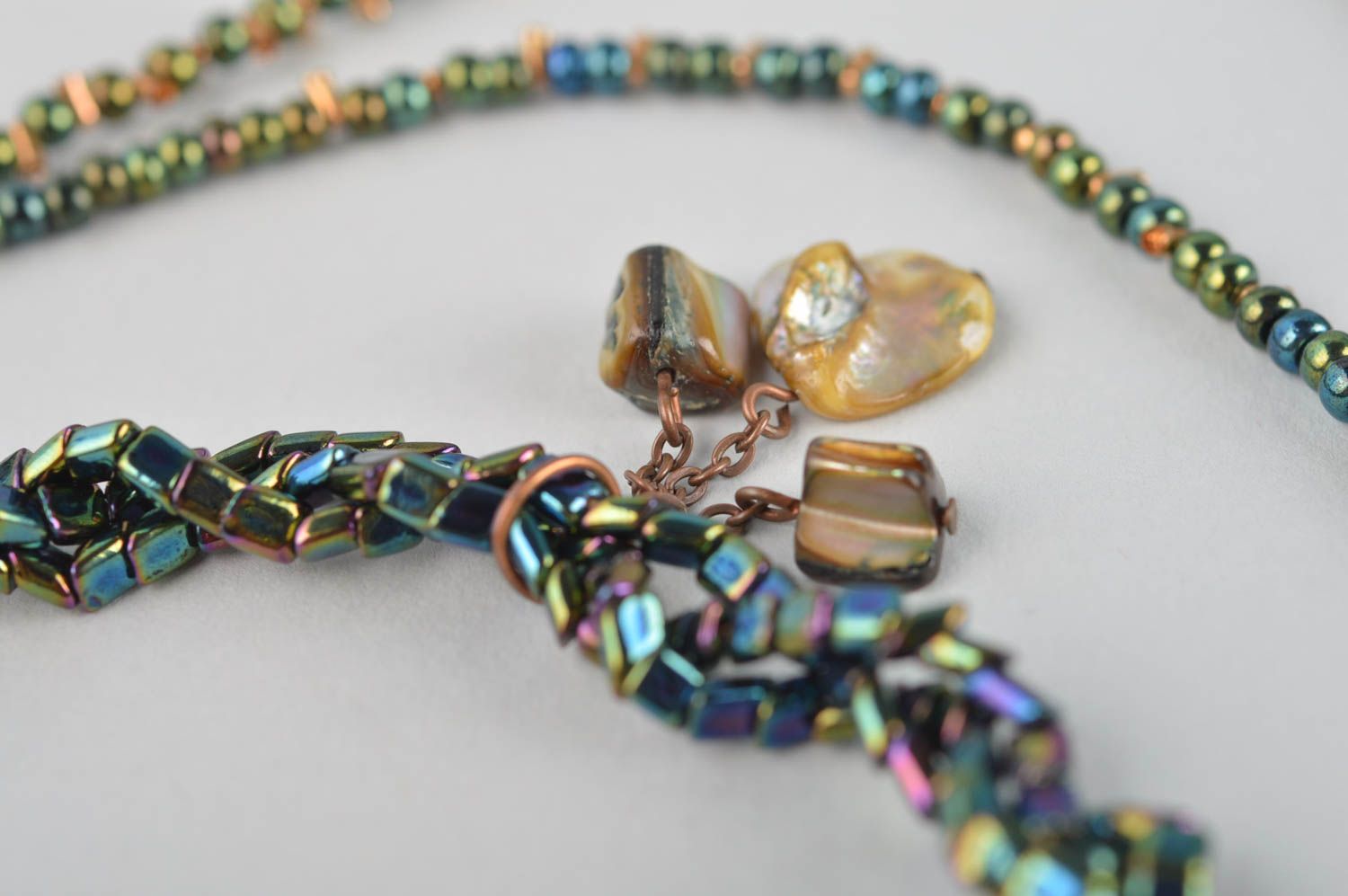 Handmade jewelry set beaded bracelet long necklaces 2 fashion accessories photo 4