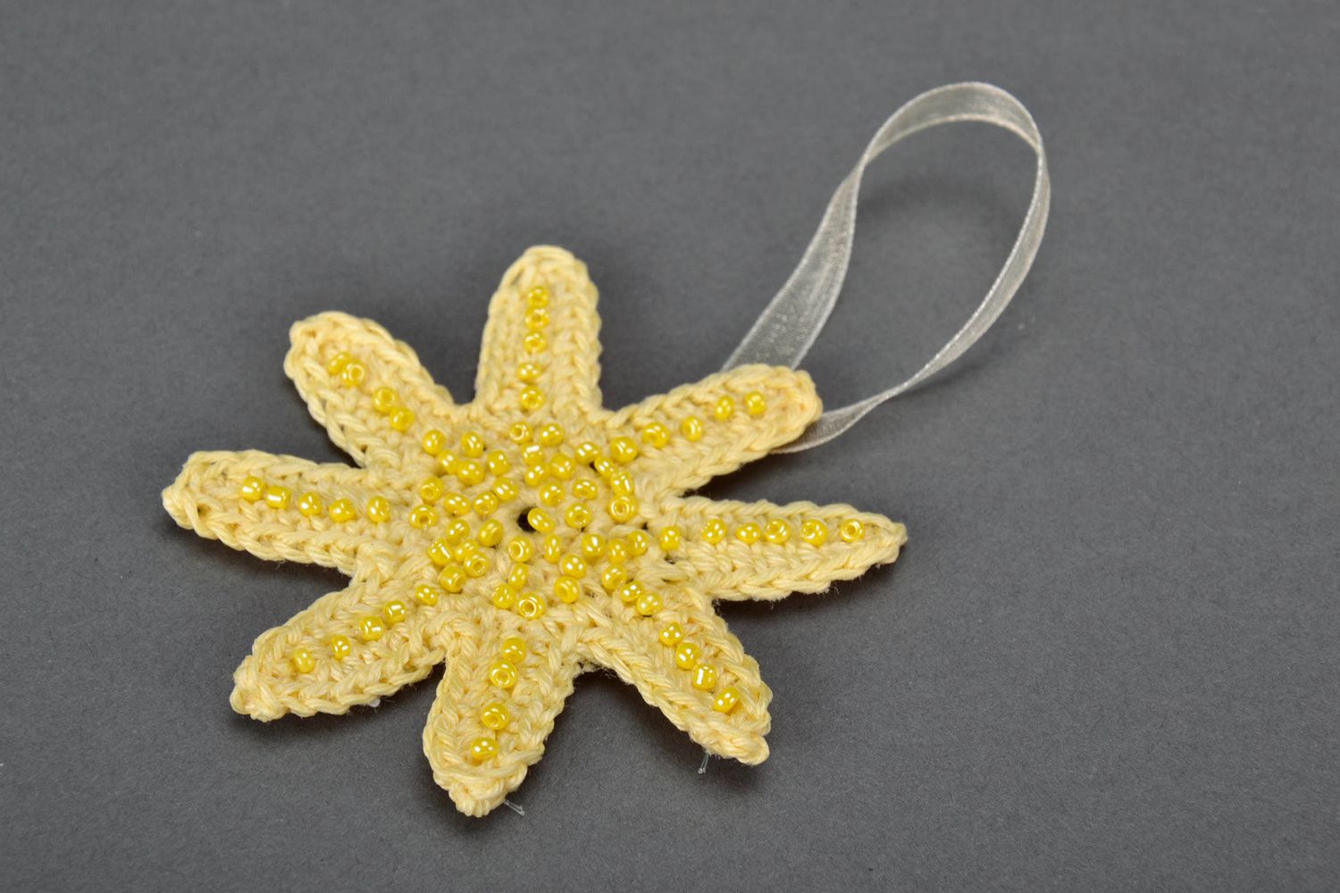 Christmas tree decoration crocheted by hand photo 4