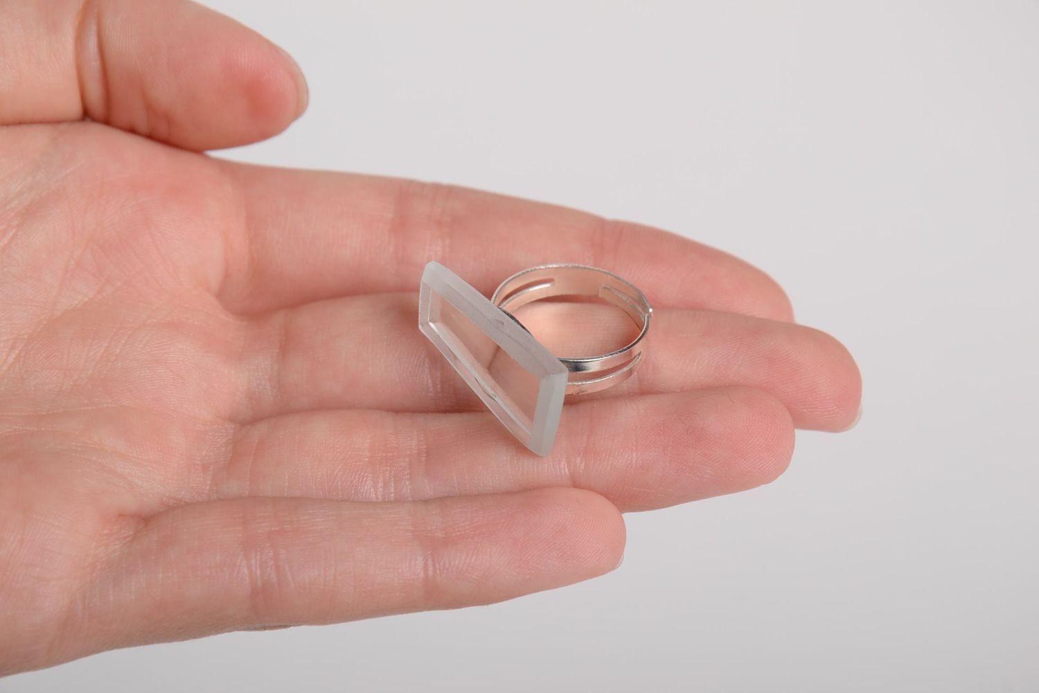 Перстень ручной работы кольцо для девушек очень необычное кольцо из стекла фото 3