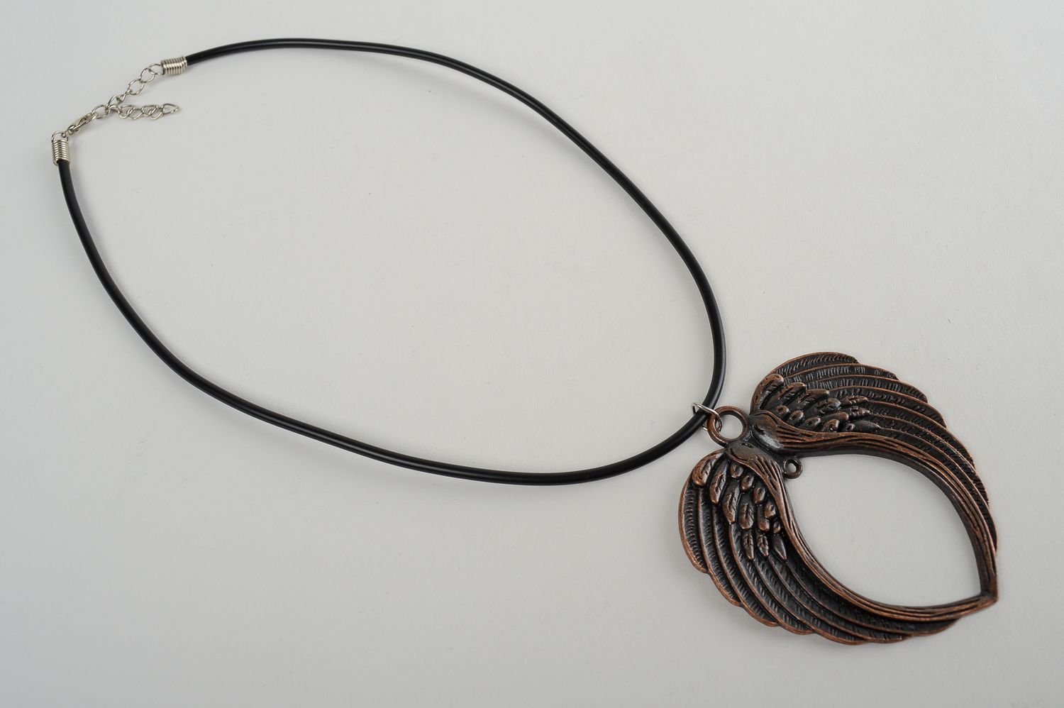 Metal pendant handmade metal jewelry metal accessories wings pendant for girls photo 2