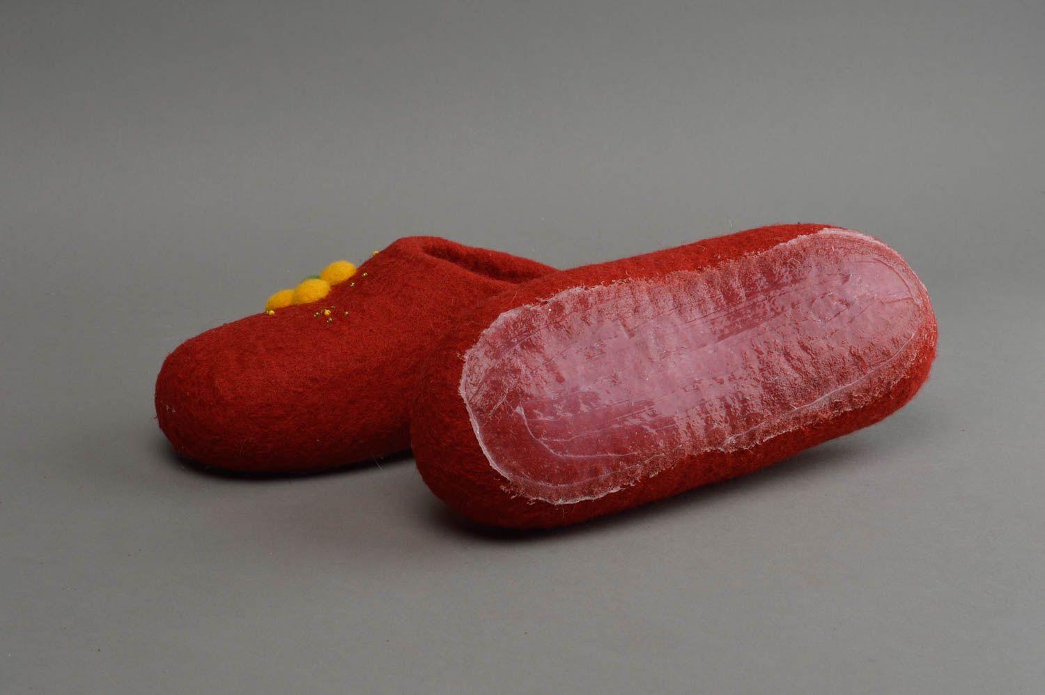 Zapatillas de lana hechas a mano  zapatos de casa regalo original para mujer    foto 4