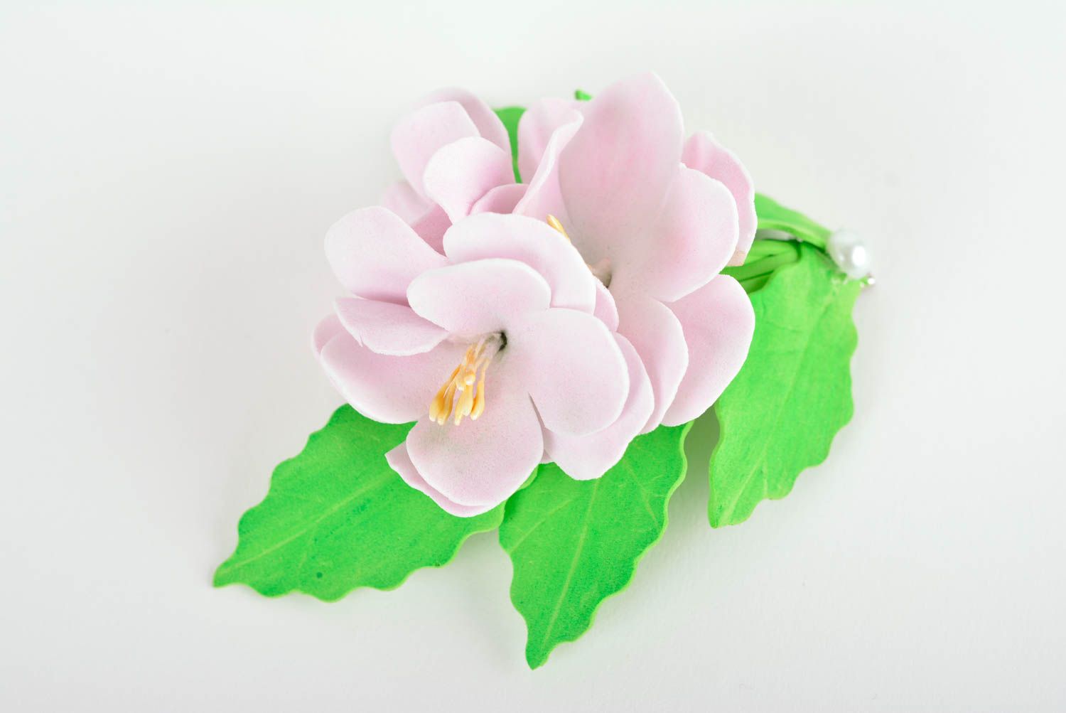 Broche hecho a mano com forma de flor accesorio de moda broche personalizado foto 1