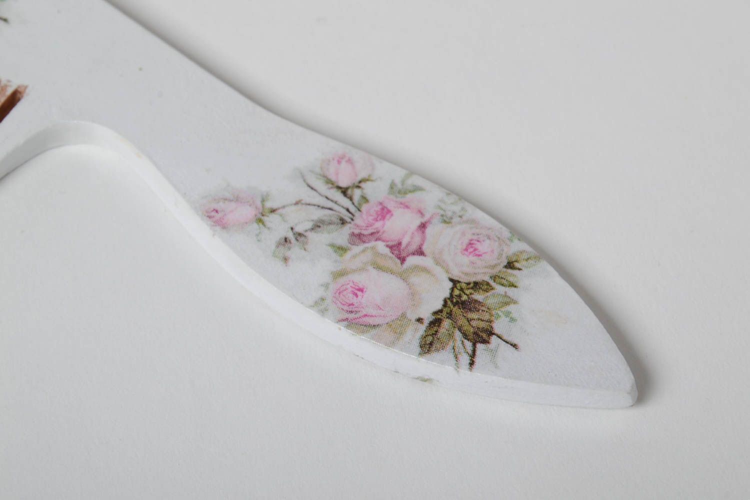 Handmade Kamm aus Holz Haar Accessoire Geschenk aus Holz mit Blumenmuster foto 5