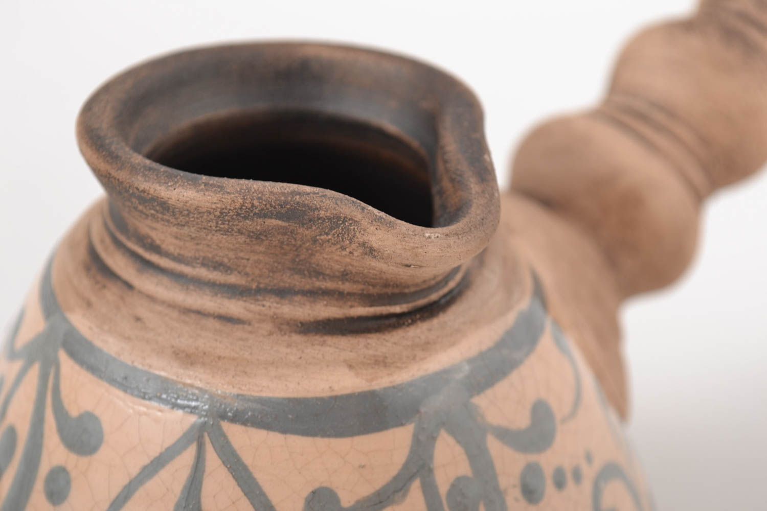 Ceramic jezve utensils for coffee handmade jezve clay jezve unusual jezve photo 3