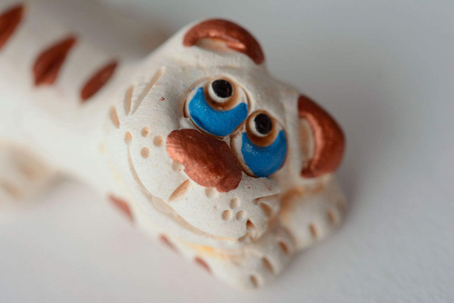 Figurita de cerámica artesanal elemento decorativo regalo original Gatito foto 2