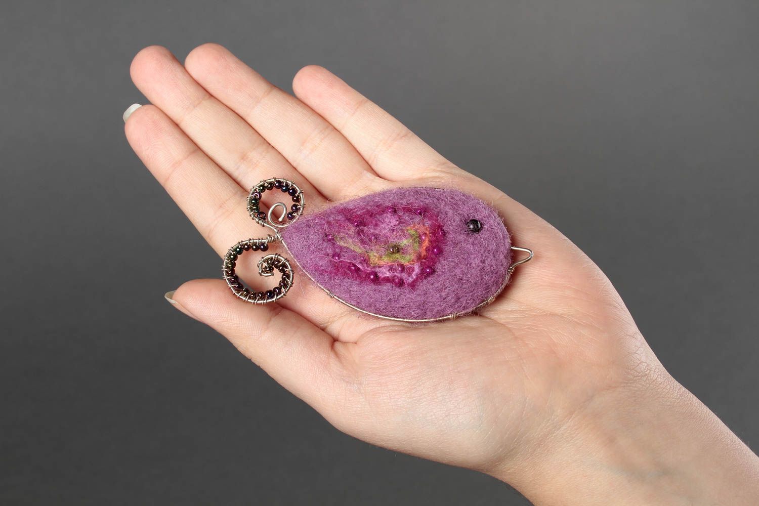Brooch designers handmade women accessory pin brooch woolen jewelry perfect gift photo 2