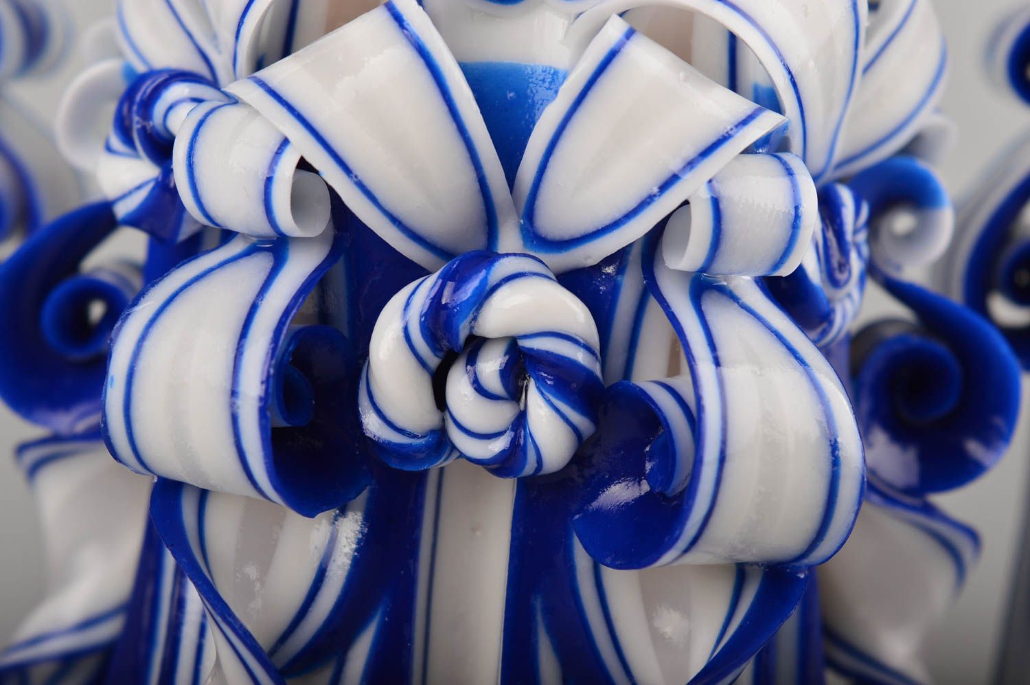 Velas decorativas azules artesanales regalo original decoración de casa foto 4
