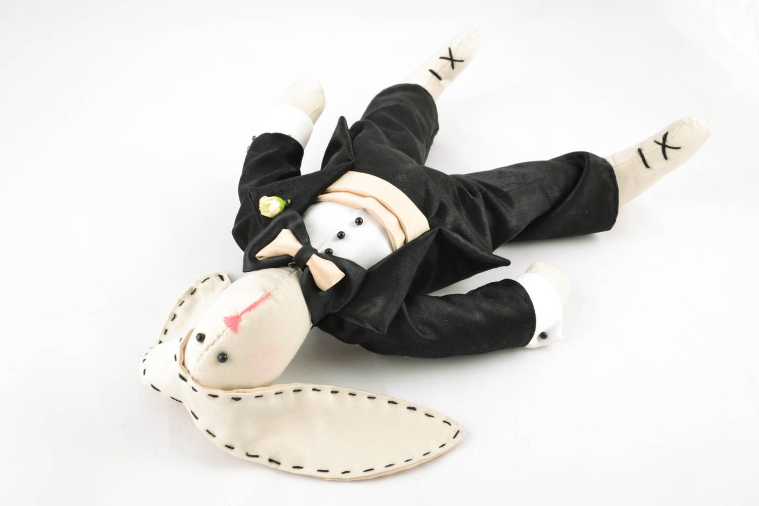 Soft toy Hare in Suit photo 2