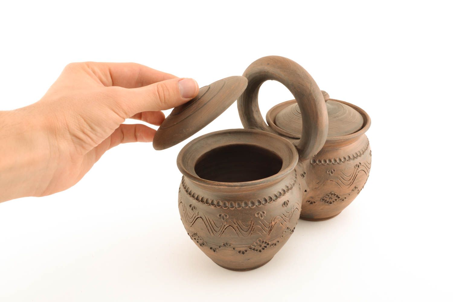 Pots en céramique aux motifs originaux photo 4