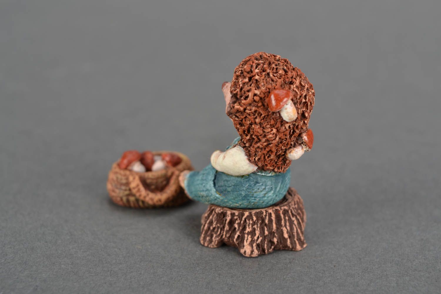 Small clay statuette Hedgehog photo 3