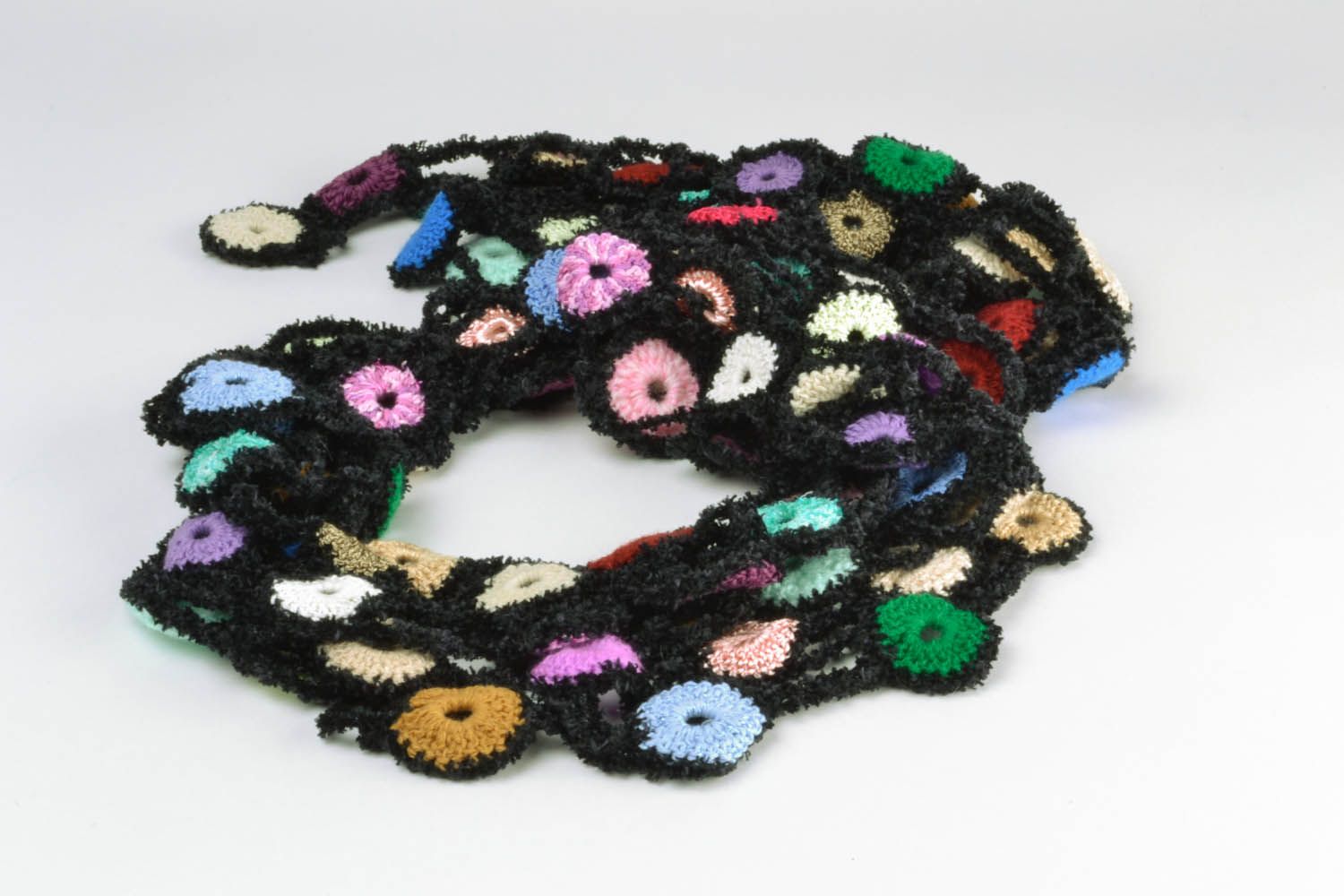 Lace crochet scarf photo 4