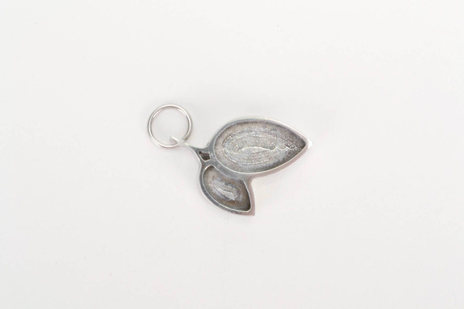 Small handmade design metal blank pendant DIY jewelry craft photo 1