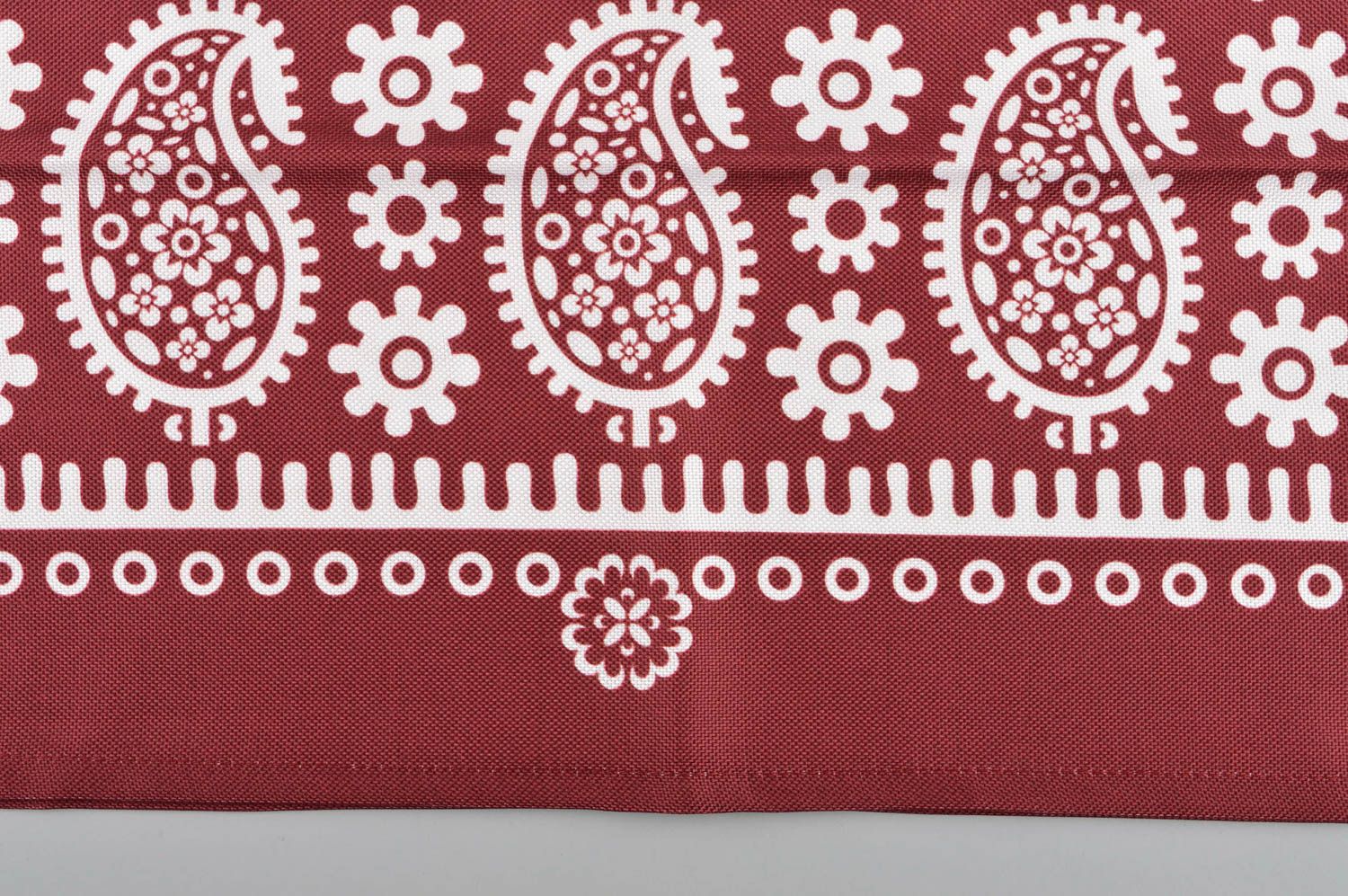 Handmade tablecloth red homemade table cover polyester practical table decor photo 4