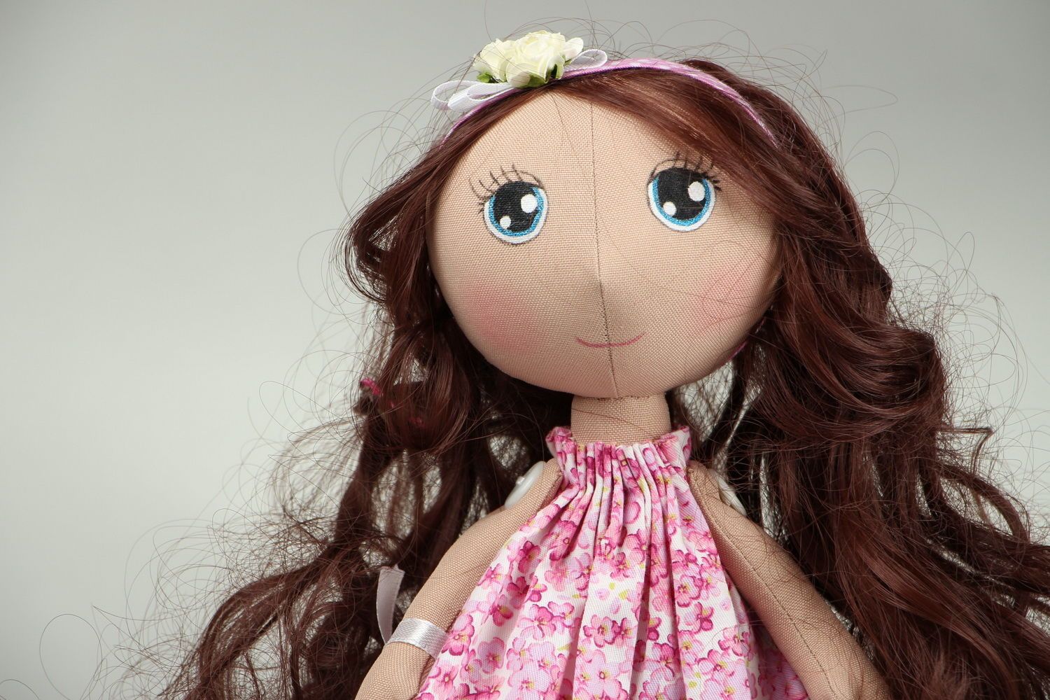Künstlerische Puppe Mädchen mit Pudel foto 2