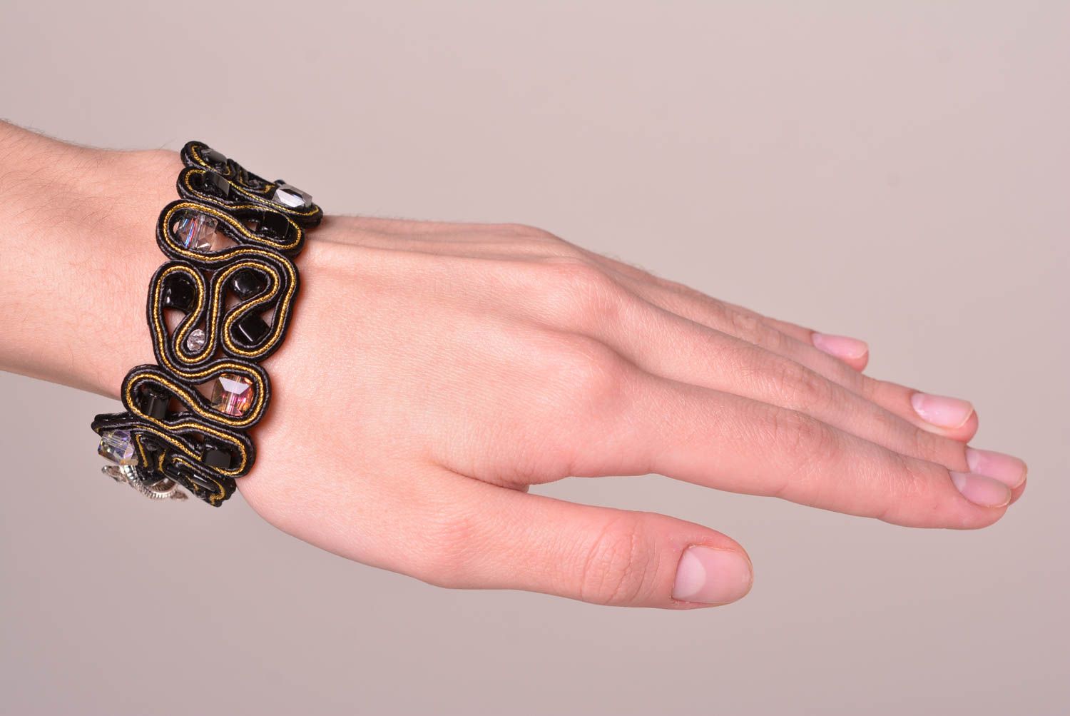 Handgefertigt Armband Frauen Soutache Schmuck Frauen Geschenk ausgefallen foto 2