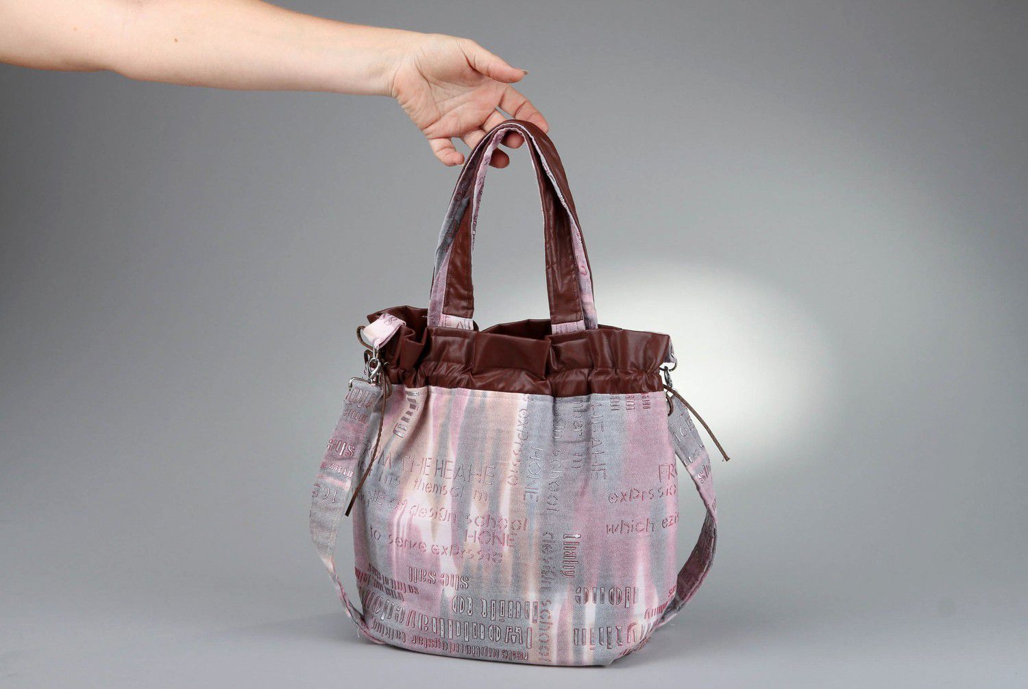 Woman's textile handmade bag photo 4