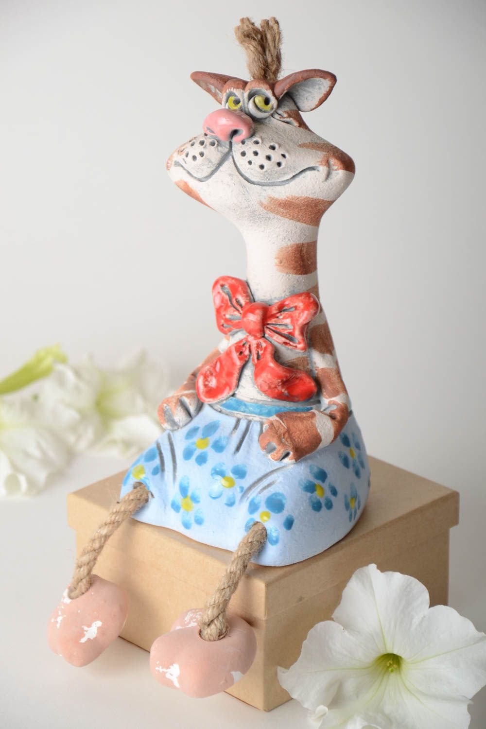 Handgemachte Keramik Spardose Katze Geschenk Idee ausgefallene Spardose foto 1