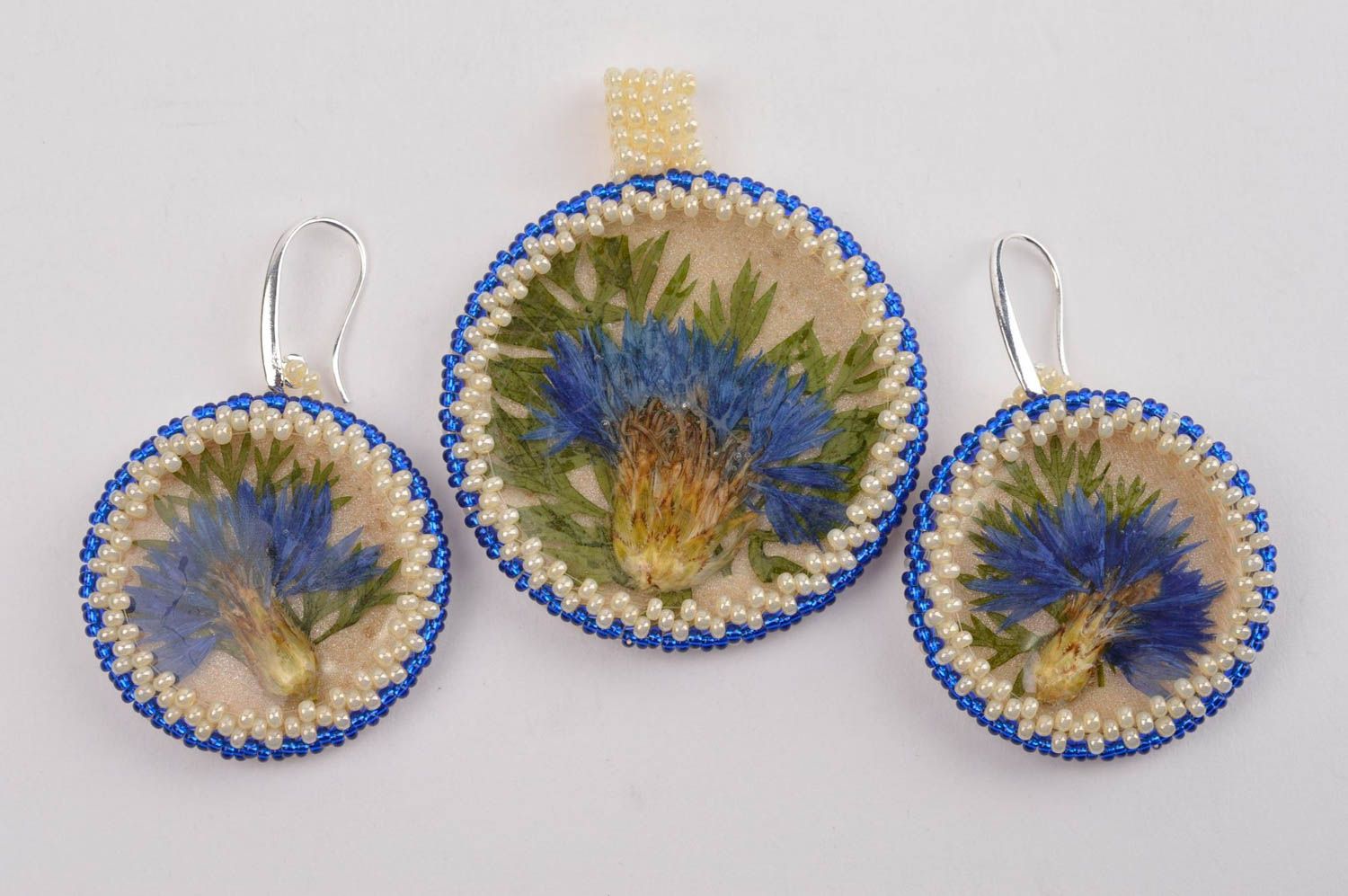 Handmade designer earrings stylish cute pendant elegant botanical jewelry photo 2