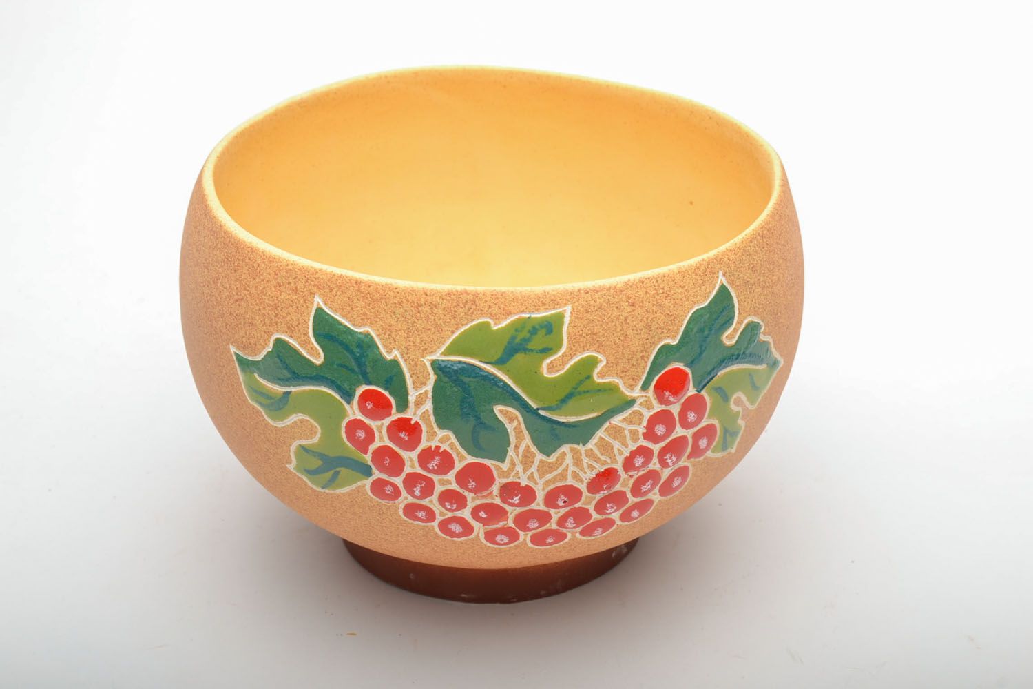 Clay bowl with painting photo 2