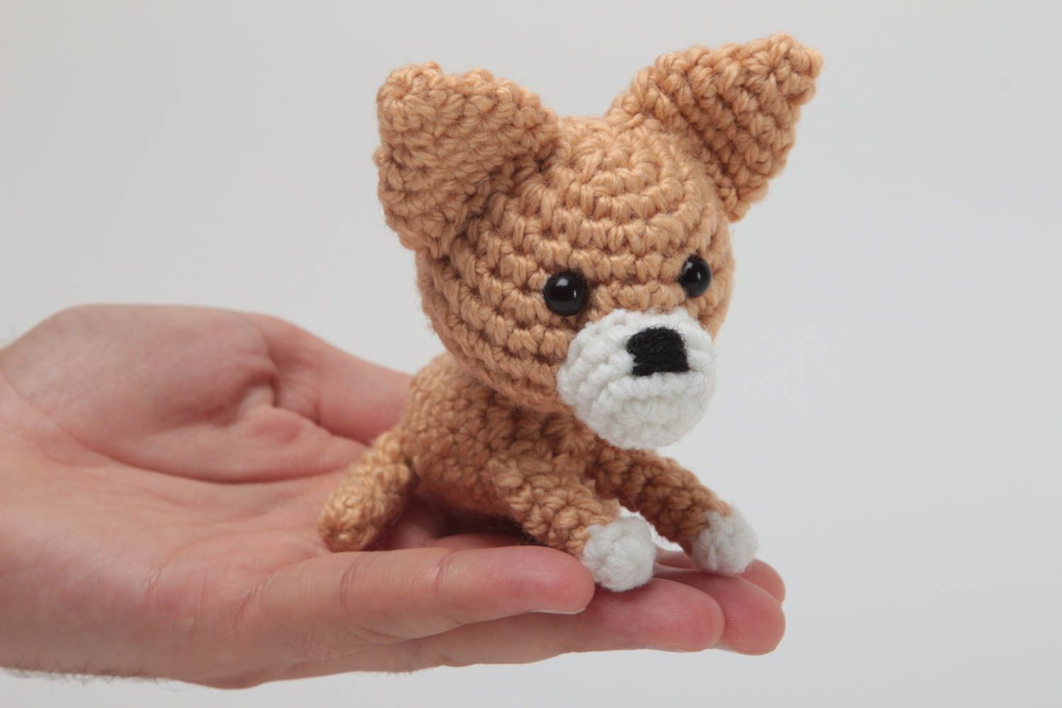 Hund Kuscheltier Chihuahua Spielzeug Kinder Geschenk handgemachtes Kuscheltier foto 5