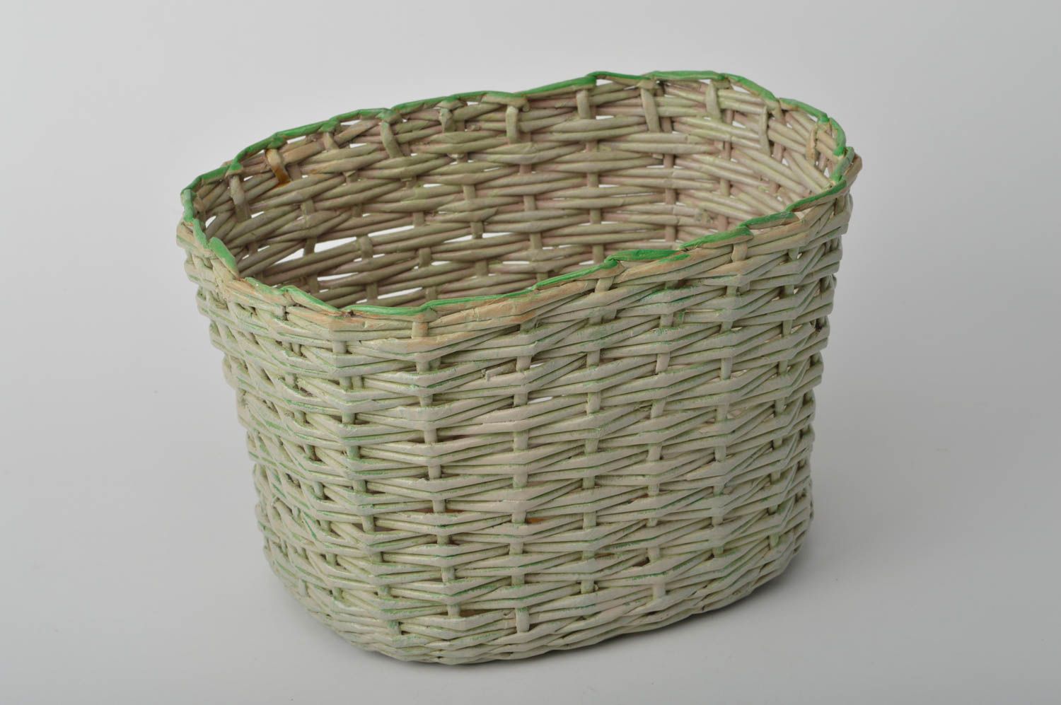 Roomy handmade basket woven present basket decoupage ideas cute basket photo 5