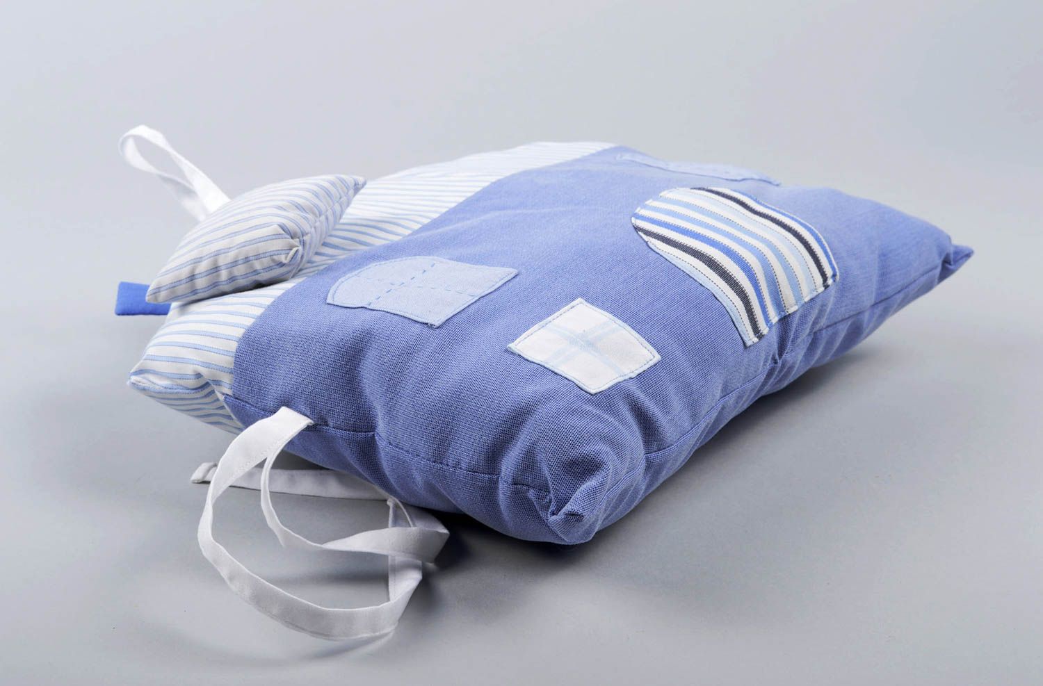 Handmade Nestchen für Babybett Nestchen Haus Bett Kopfschutz Baby mit Bändern foto 9