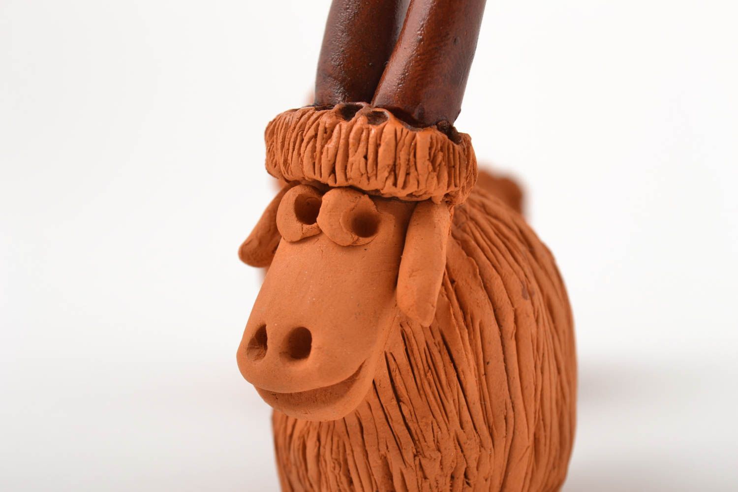 Фигурки животных набор ручной работы игрушки из глины статуэтки для декора фото 4