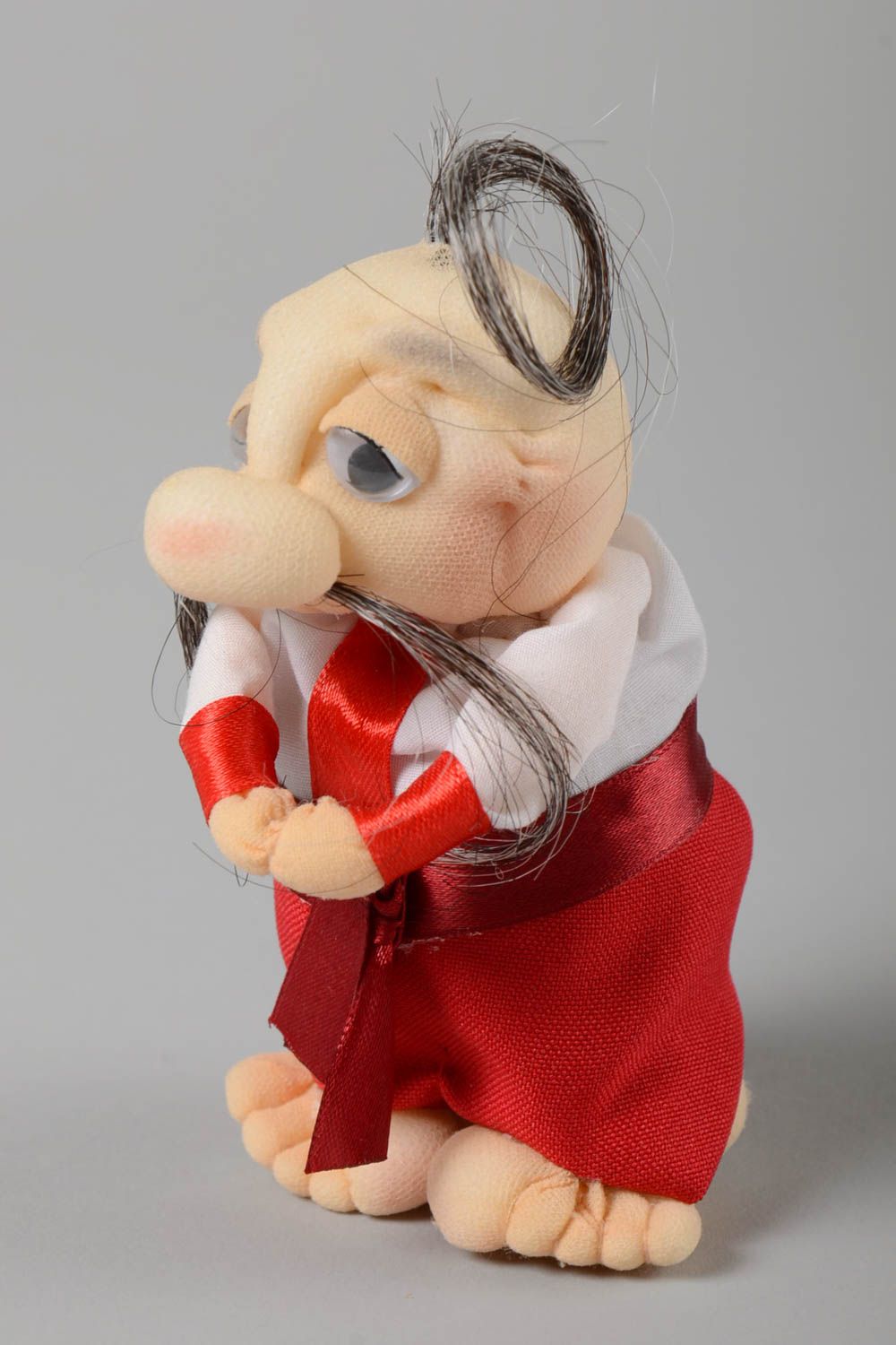 Авторская кукла игрушка ручной работы тряпичная кукла декор дома усатый казак фото 5