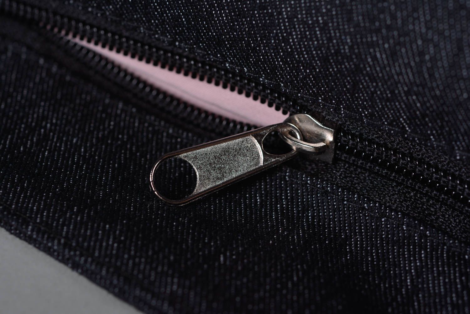Handmade Tasche aus Jeans Mode Accessoire Stofftasche mit Reißverschluss  foto 5