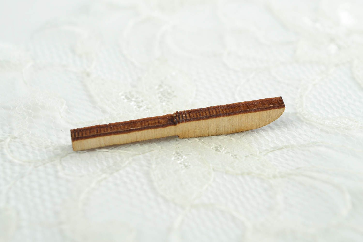Holz Rohling handmade Figur zum Bemalen Deko Element Miniatur Figur Messer foto 1