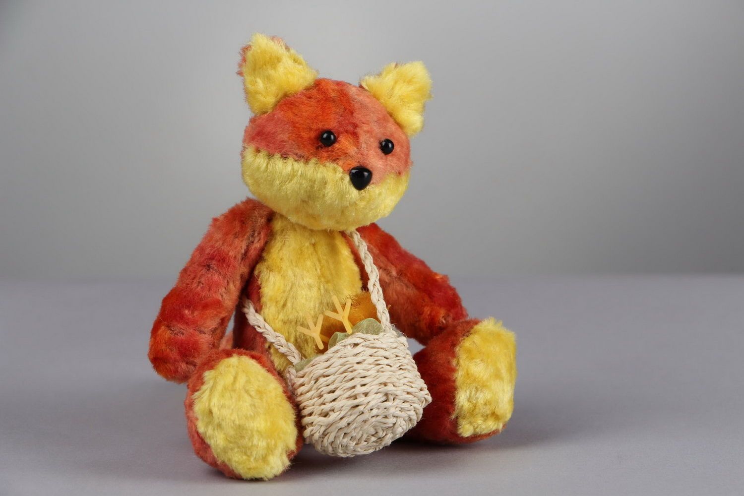 Soft toy made from vintage plush Fox photo 1