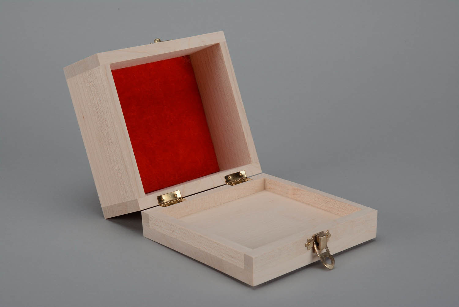 Boîte à bijoux en bois brut à décorer photo 4