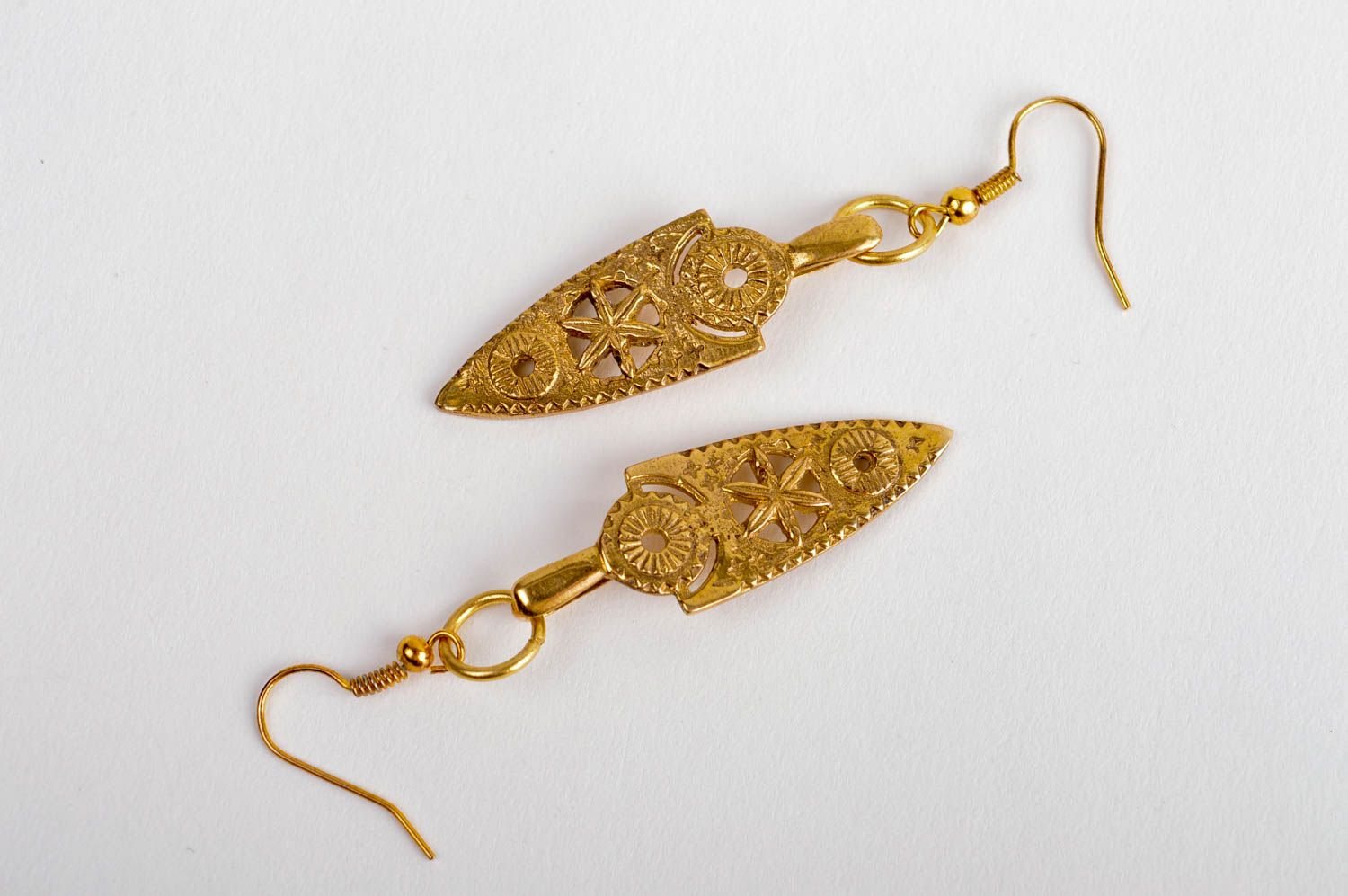 Unusual handmade metal earrings cool jewelry designs metal craft gifts for her photo 5