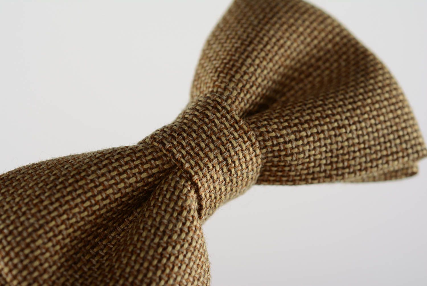 Bow tie made of tweed photo 4
