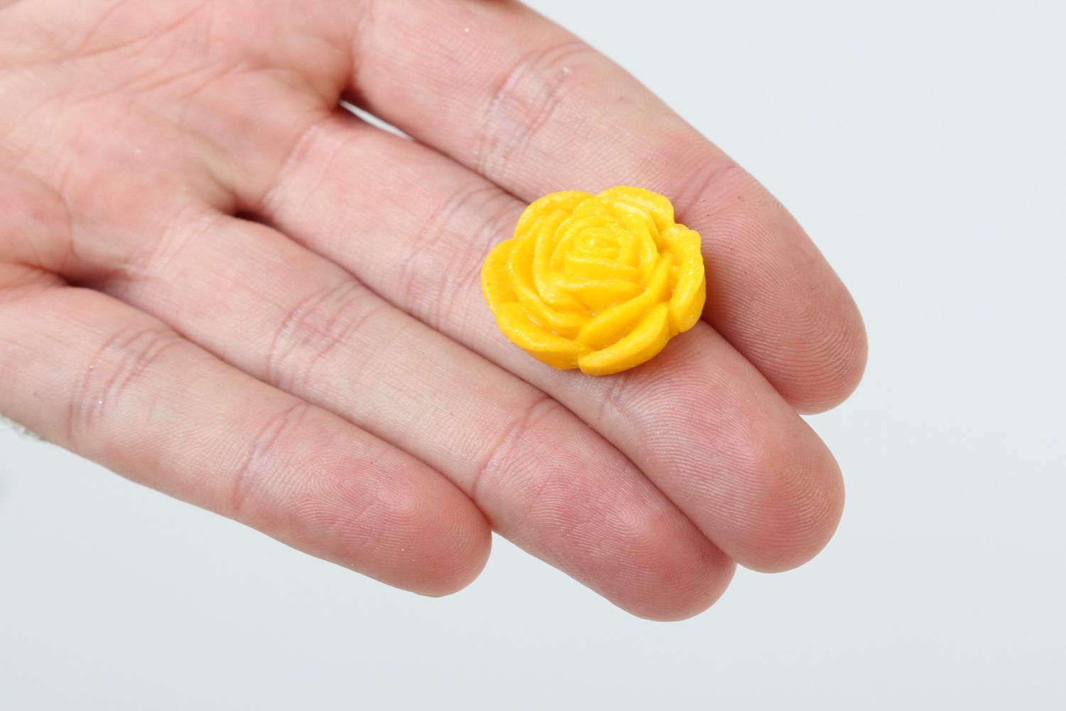 Beautiful handmade plastic flower polymer clay ideas jewelry making supplies photo 5