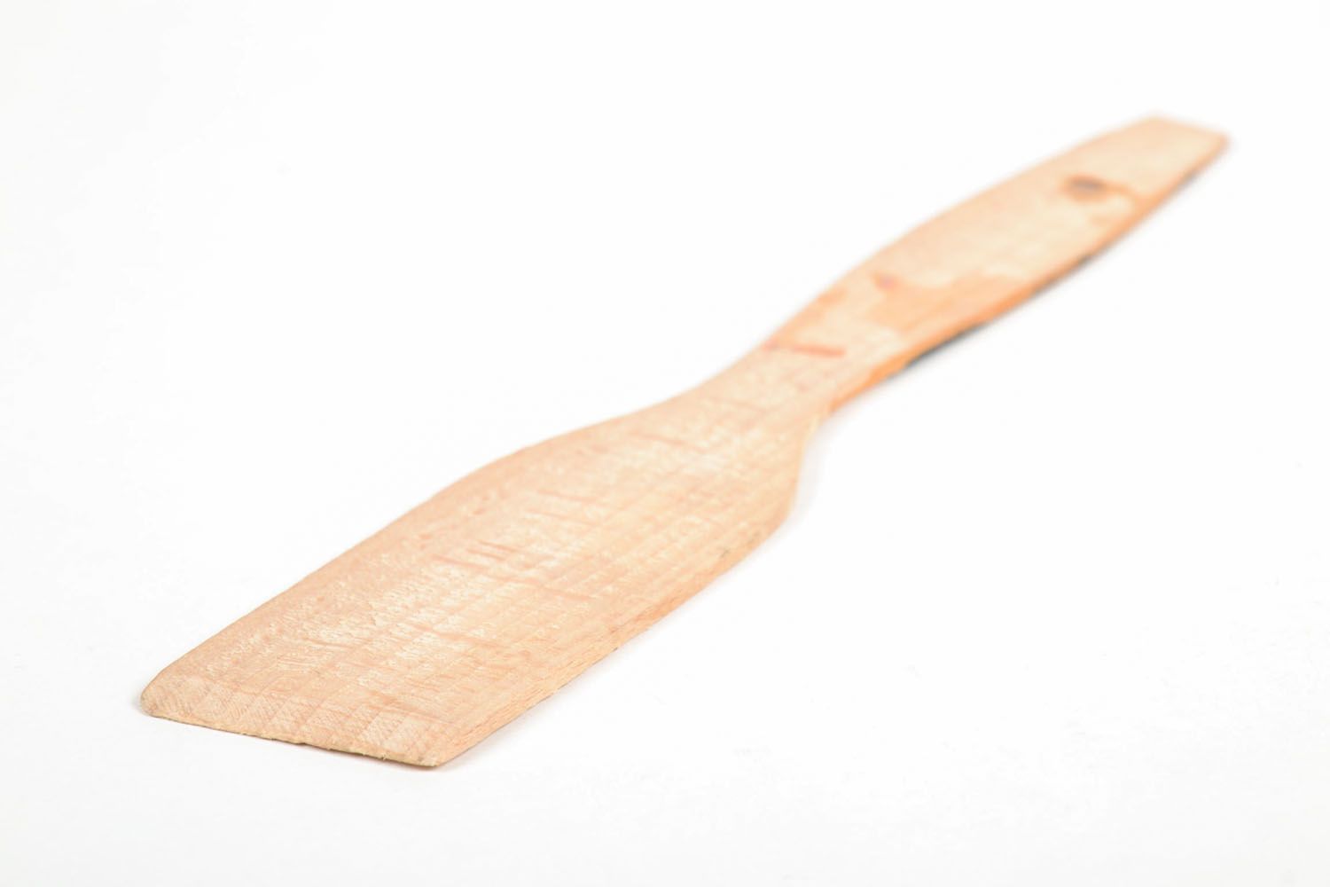 Wooden spatula with painting photo 4