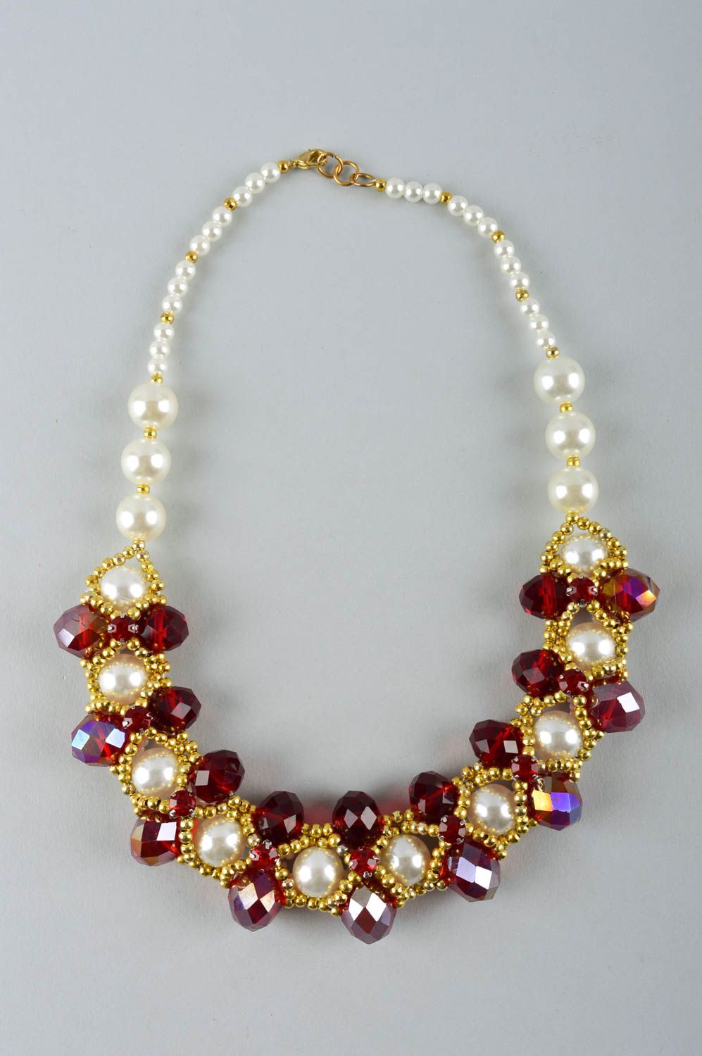 Collier fantaisie Accessoire fait main avec fausses perles Cadeau femme photo 5