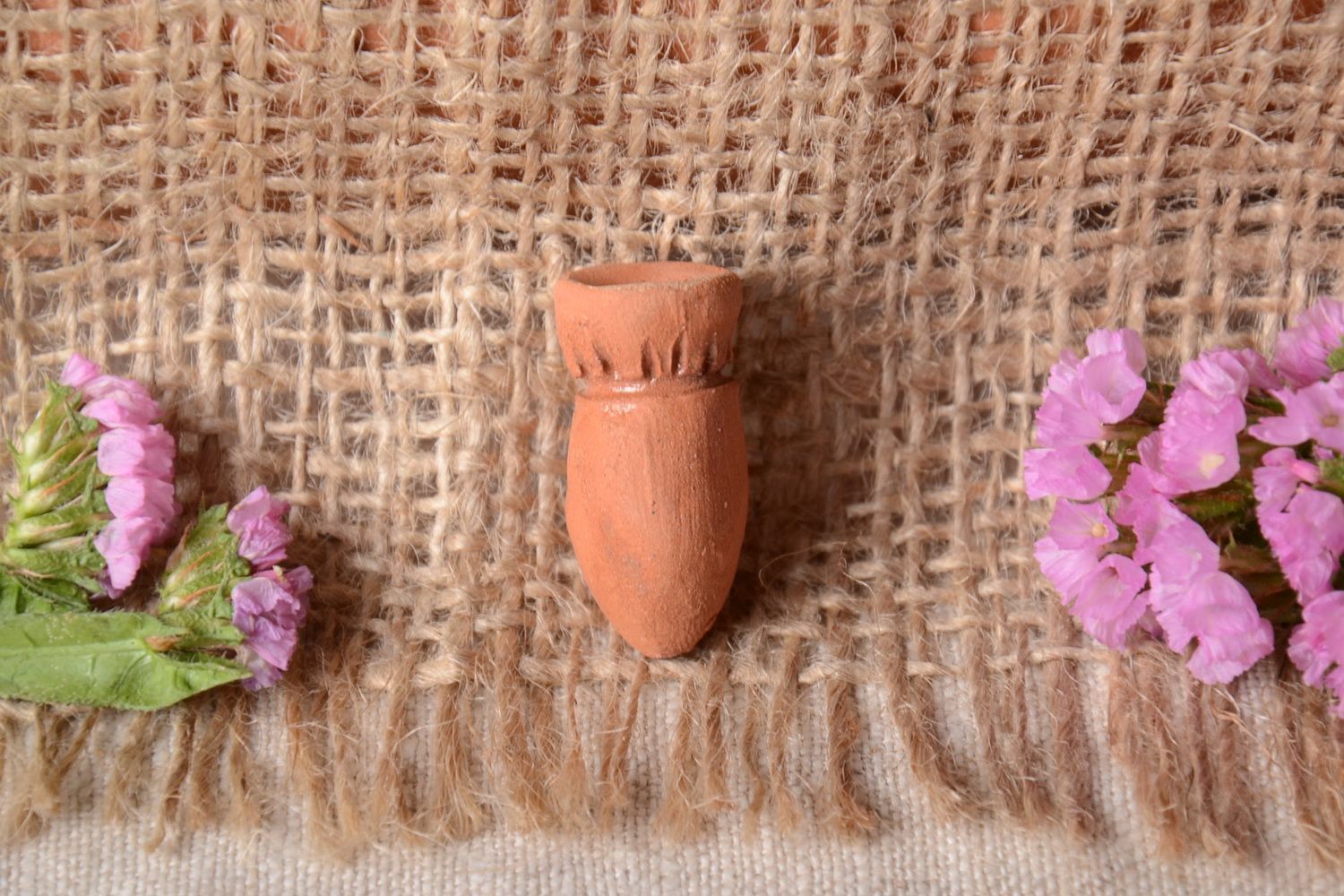 Small handmade clay neck pendant designer ceramic pendant womens jewelry photo 1